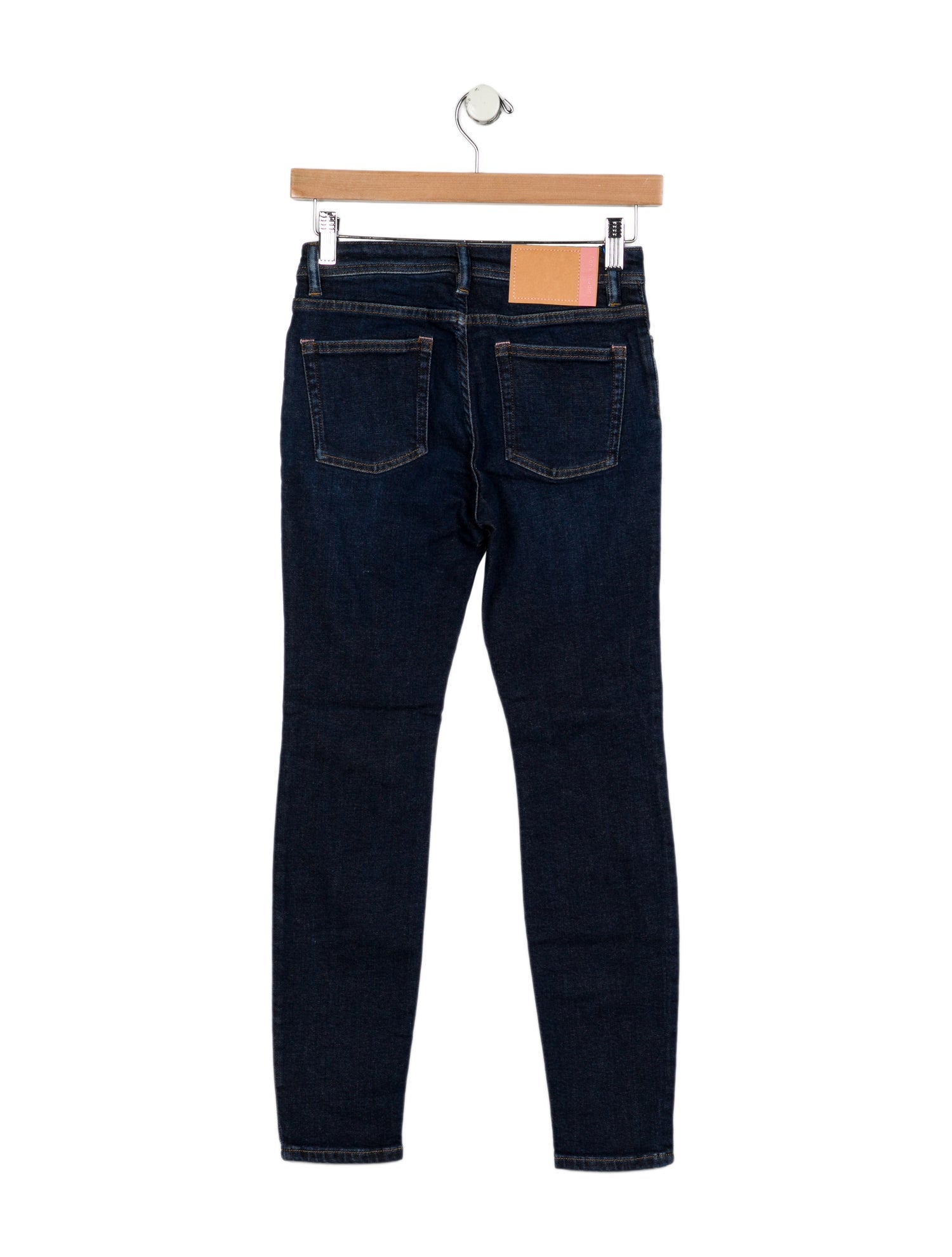Acne Studios Blå Konst Mid-Rise Skinny Leg Jeans