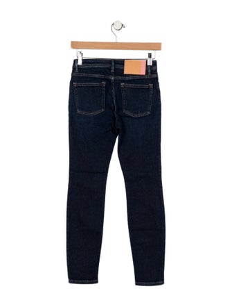 Acne Studios Blå Konst Mid-Rise Skinny Leg Jeans