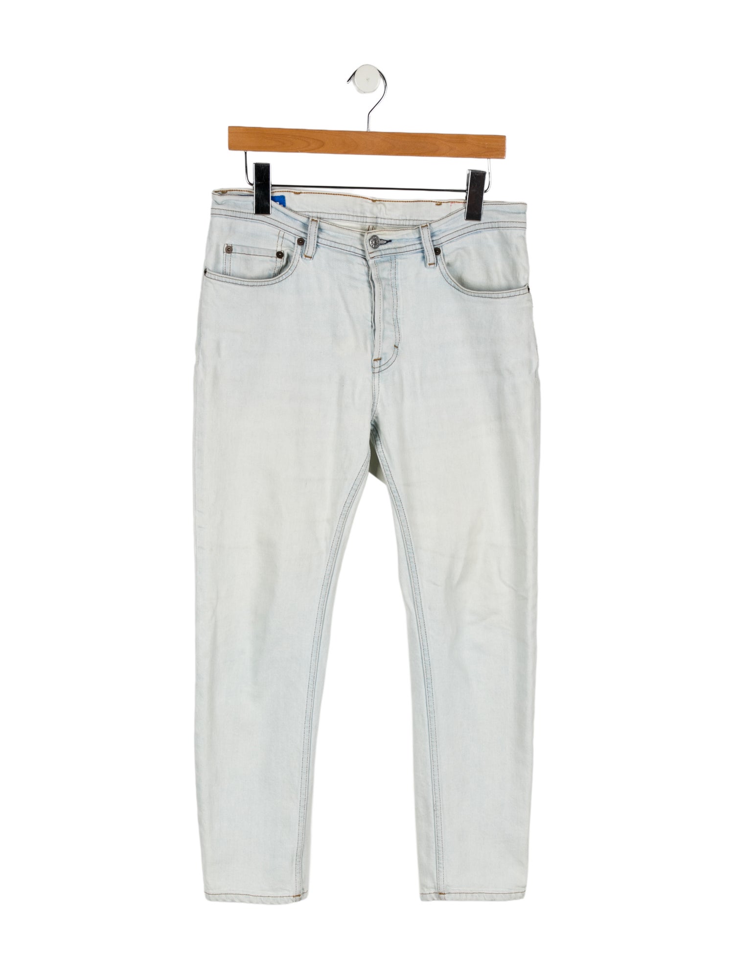 Acne Studios Blå Konst High-Rise Straight Leg Jeans