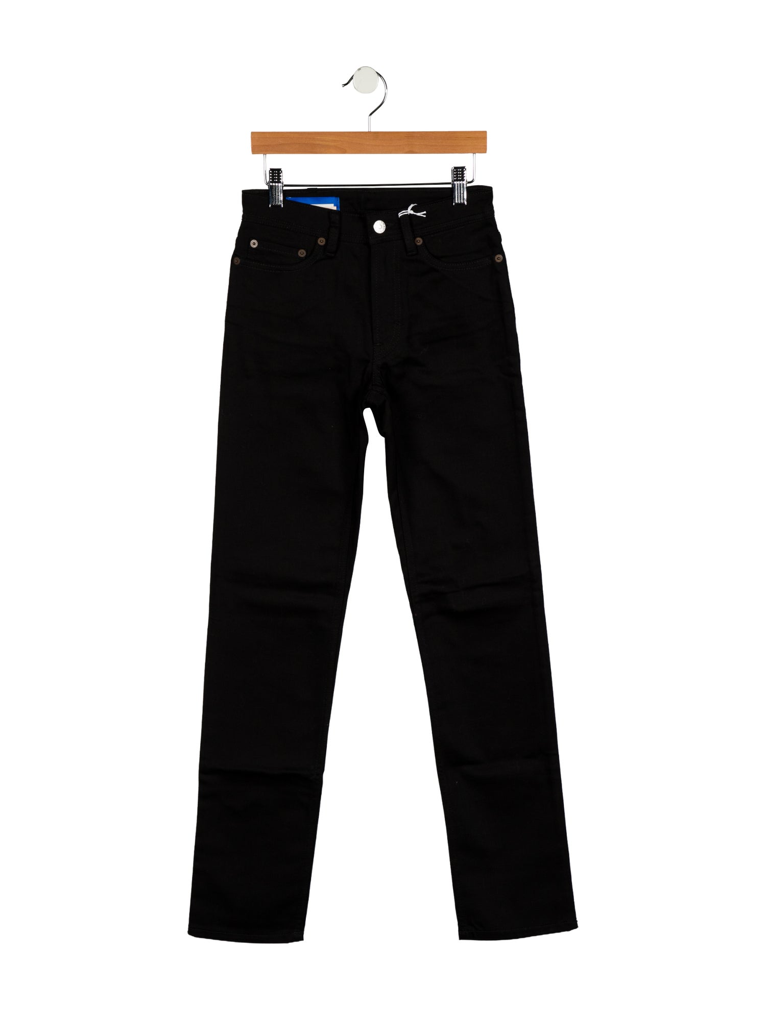 Acne Studios Blå Konst Mid-Rise Straight Leg Jeans w/ Tags