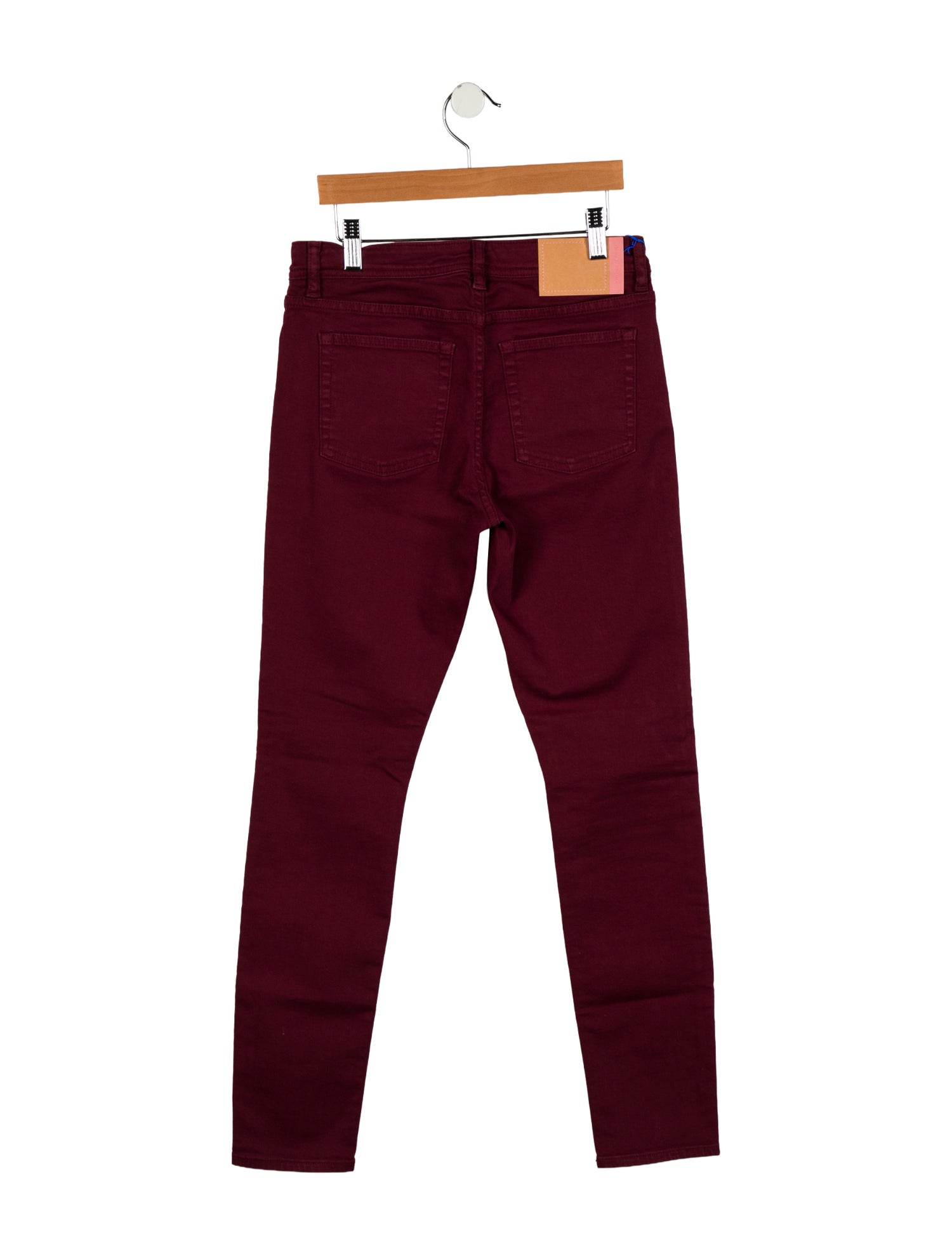 Acne Studios Blå Konst Mid-Rise Skinny Leg Jeans w/ Tags