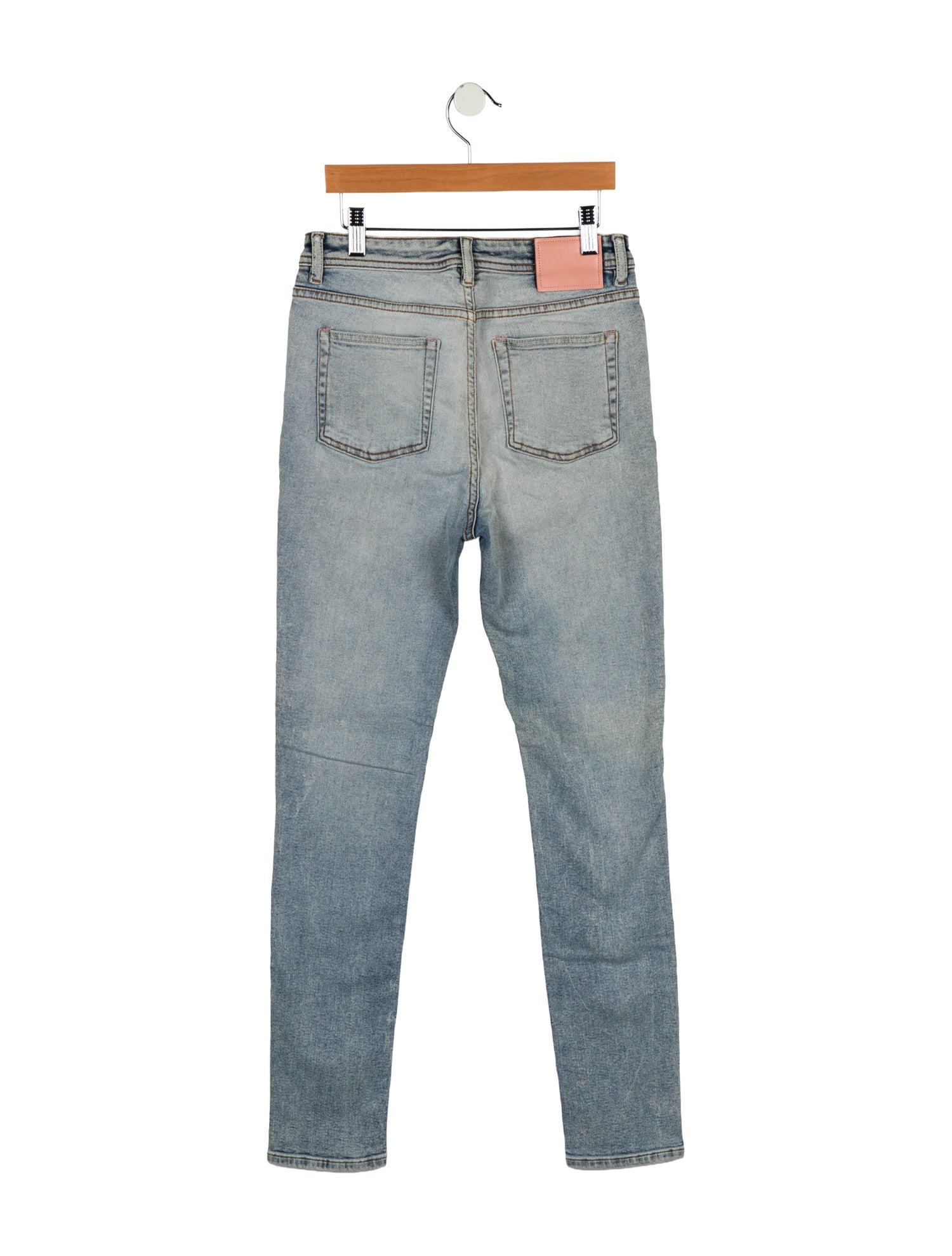 Acne Studios Blå Konst Mid-Rise Skinny Leg Jeans w/ Tags