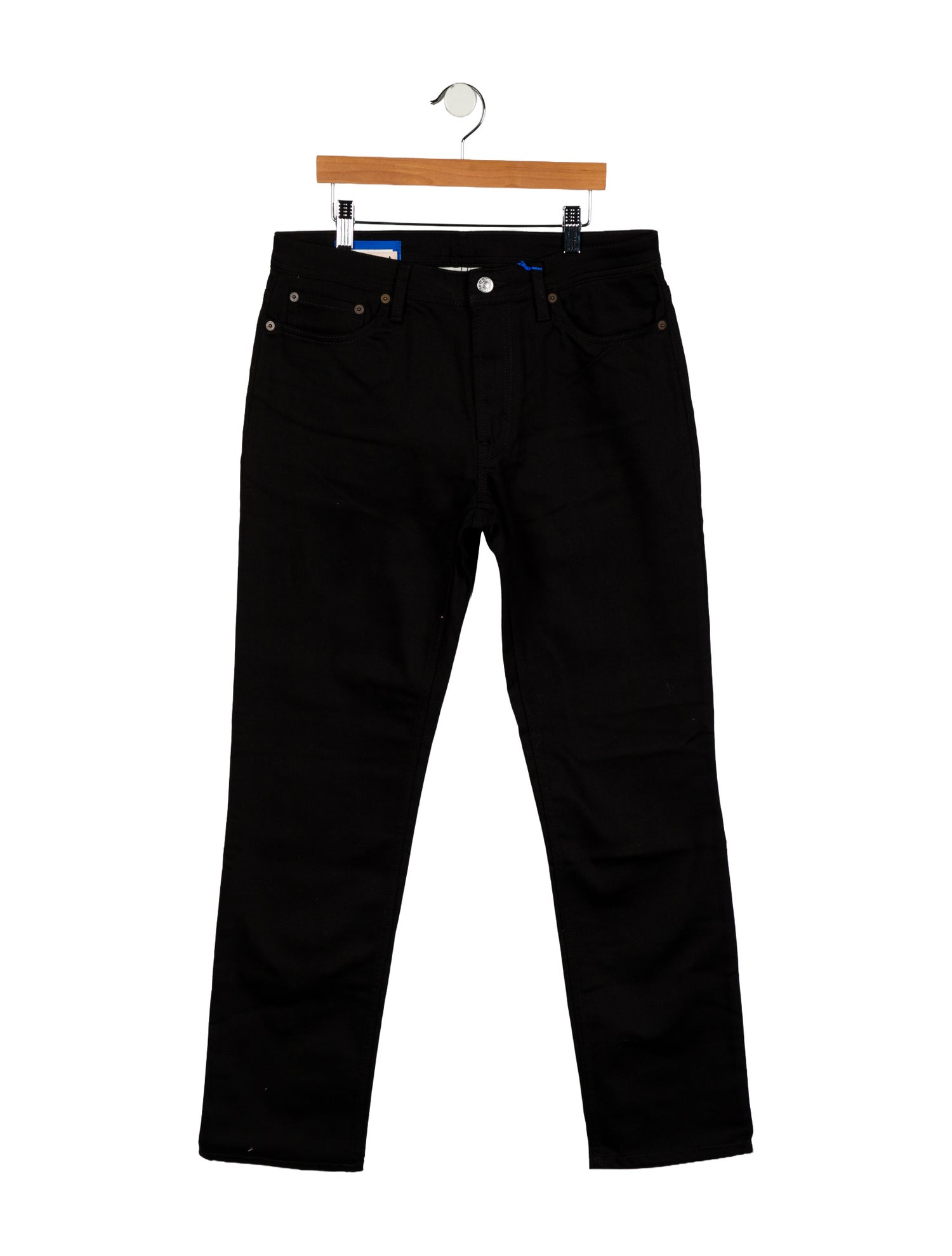 Acne Studios Blå Konst Mid-Rise Straight Leg Jeans w/ Tags