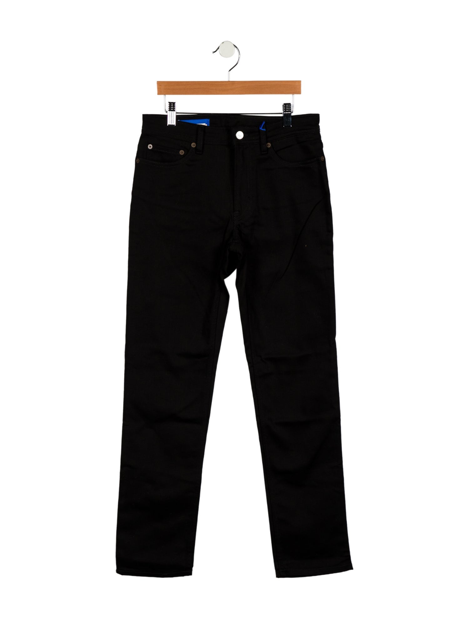 Acne Studios Blå Konst Mid-Rise Straight Leg Jeans w/ Tags