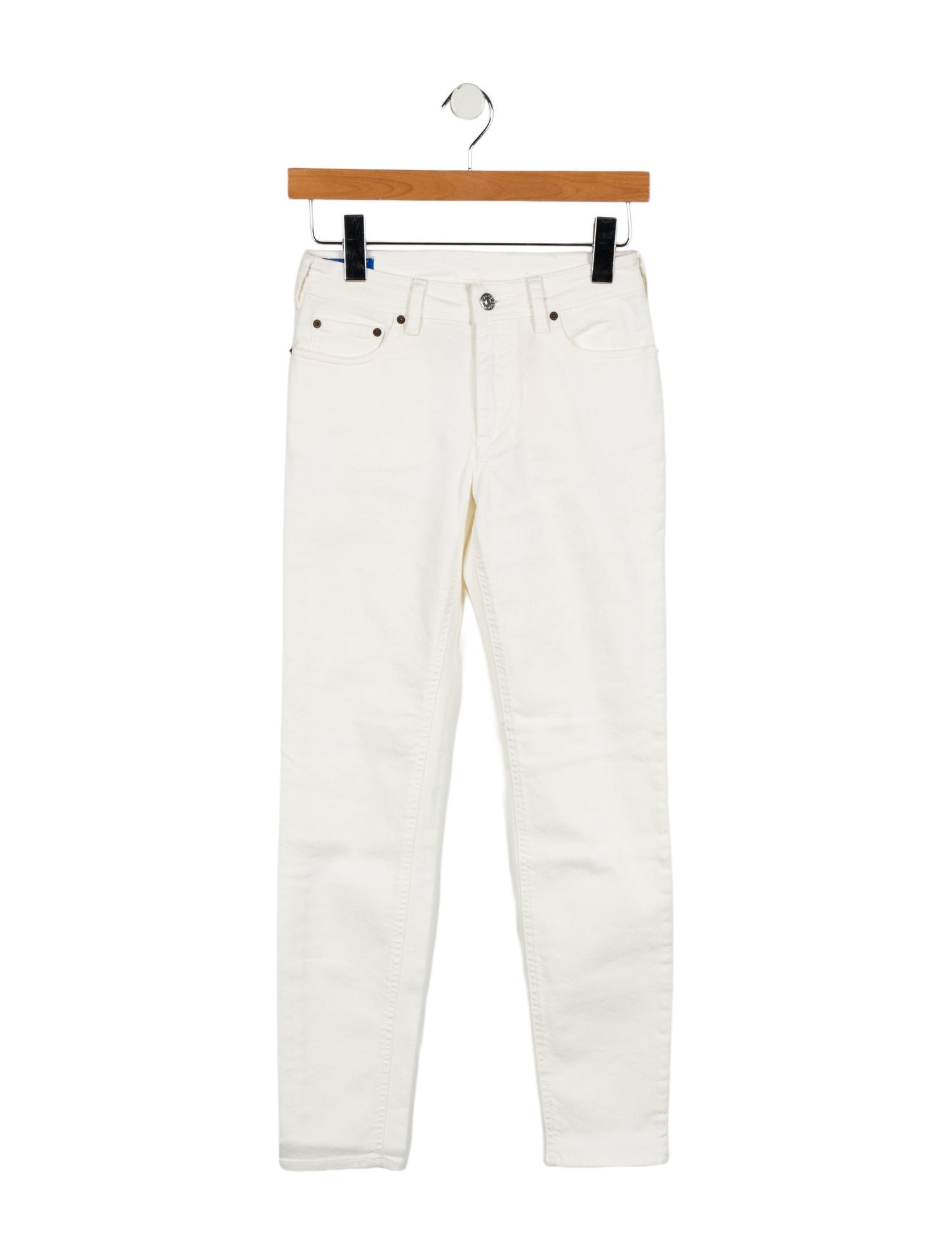 Acne Studios Blå Konst Mid-Rise Skinny Leg Jeans