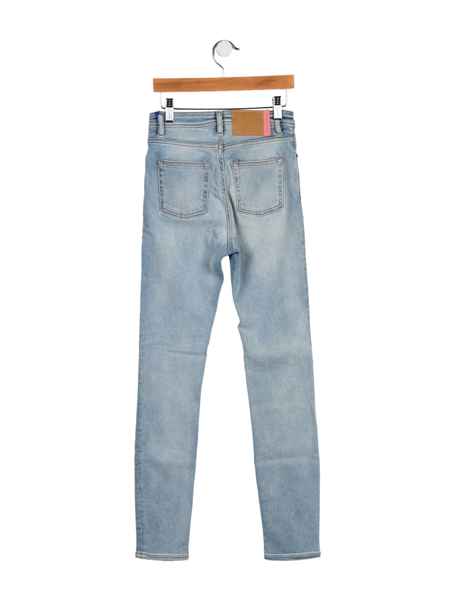 Acne Studios Blå Konst Mid-Rise Skinny Leg Jeans w/ Tags
