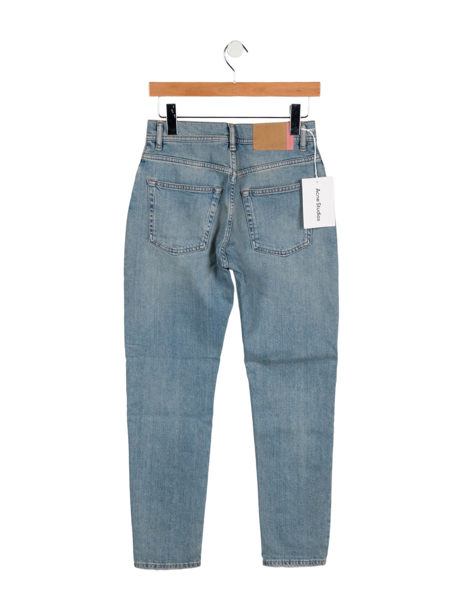 Acne Studios Blå Konst Mid-Rise Skinny Leg Jeans