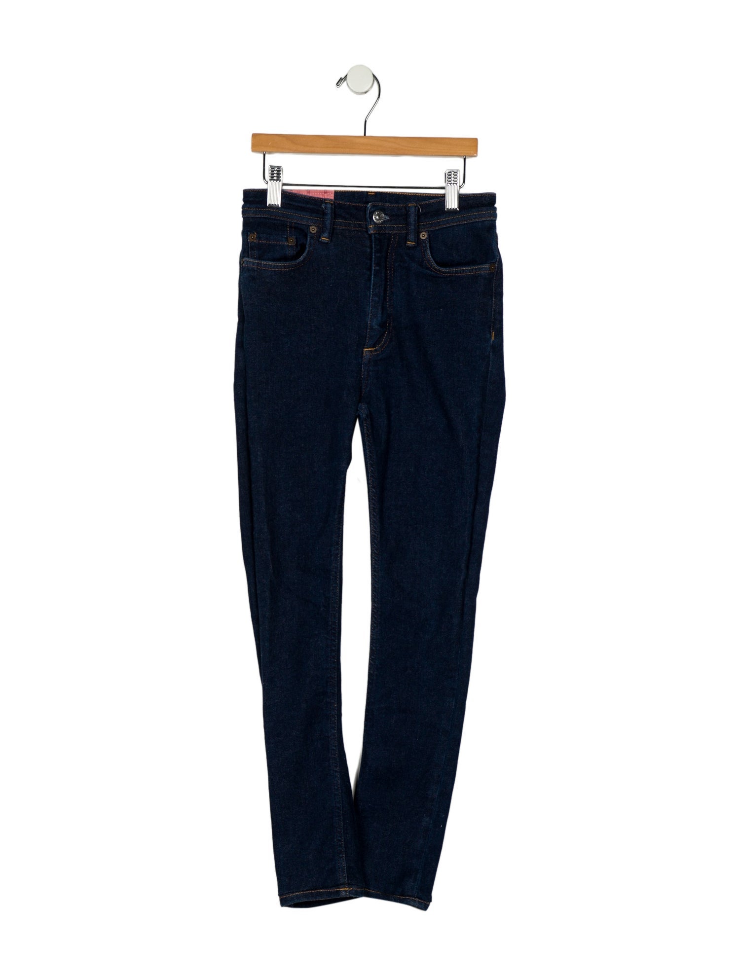 Acne Studios Blå Konst Mid-Rise Skinny Leg Jeans