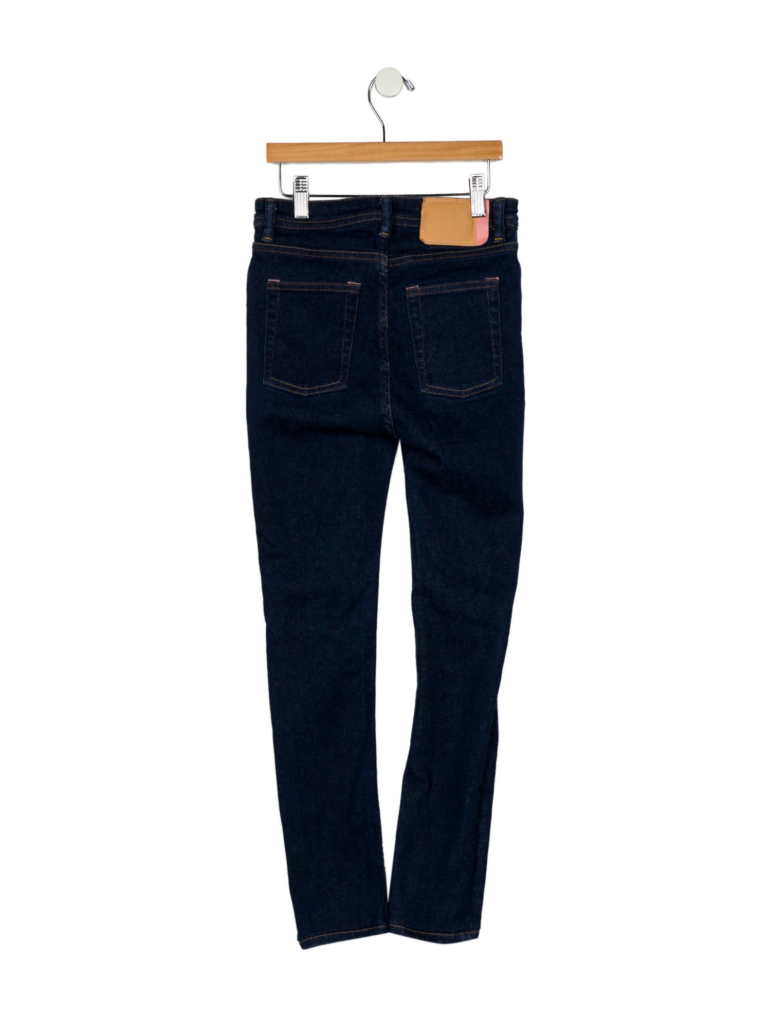 Acne Studios Blå Konst Mid-Rise Skinny Leg Jeans