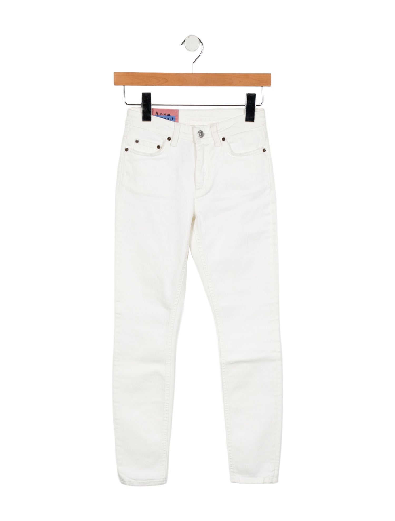 Acne Studios Blå Konst Mid-Rise Skinny Leg Jeans