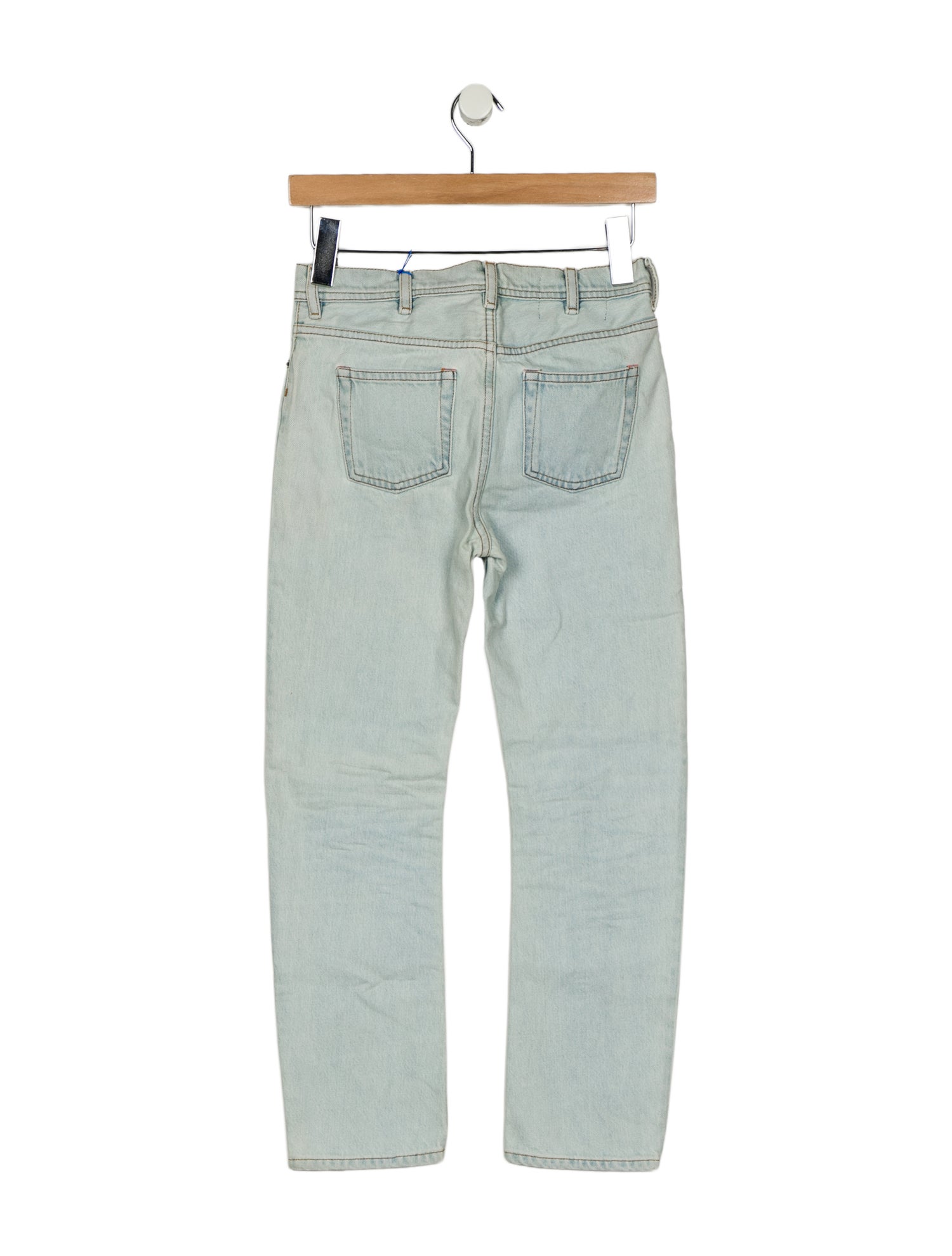 Acne Studios Blå Konst Mid-Rise Straight Leg Jeans w/ Tags