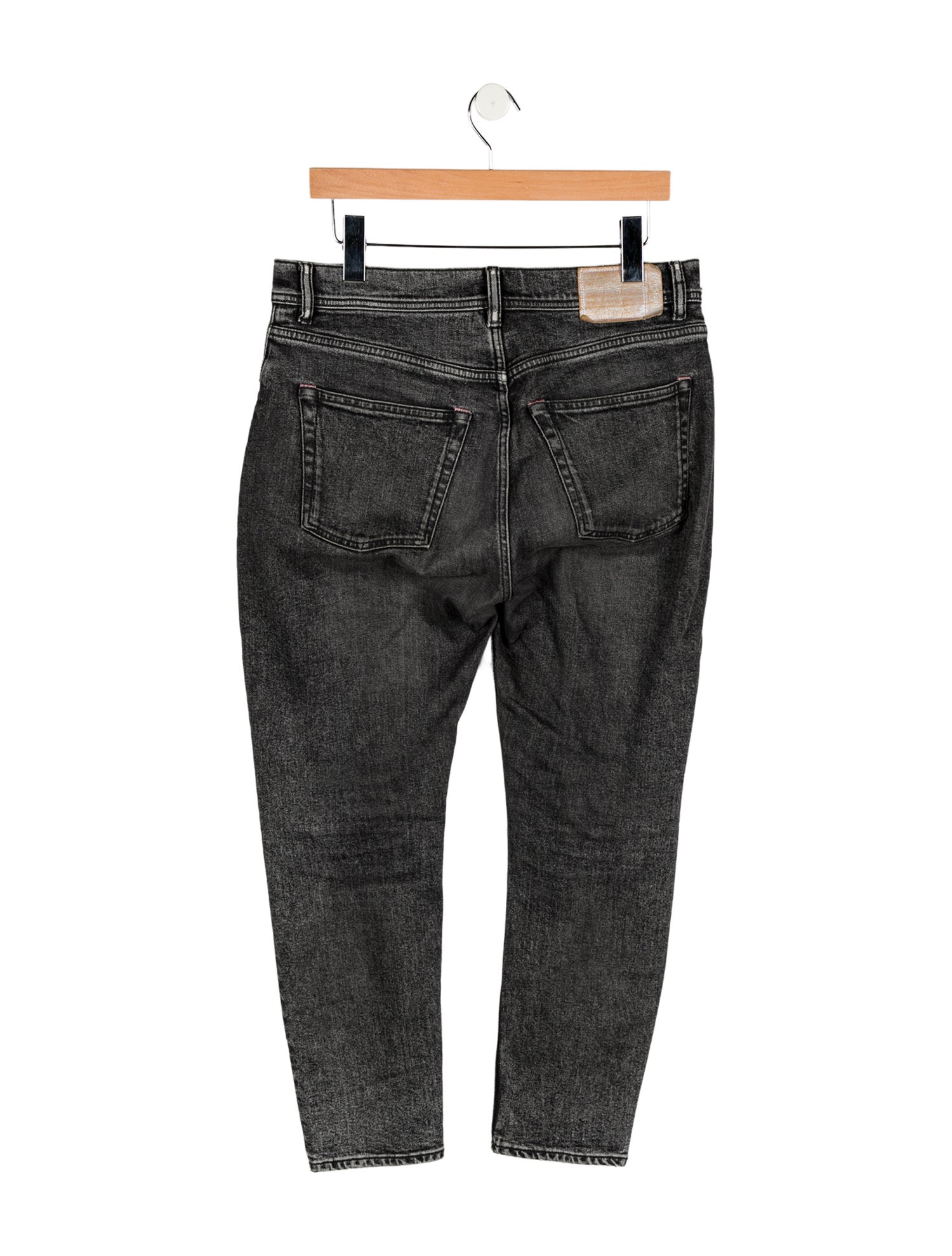 Acne Studios Blå Konst Mid-Rise Straight Leg Jeans