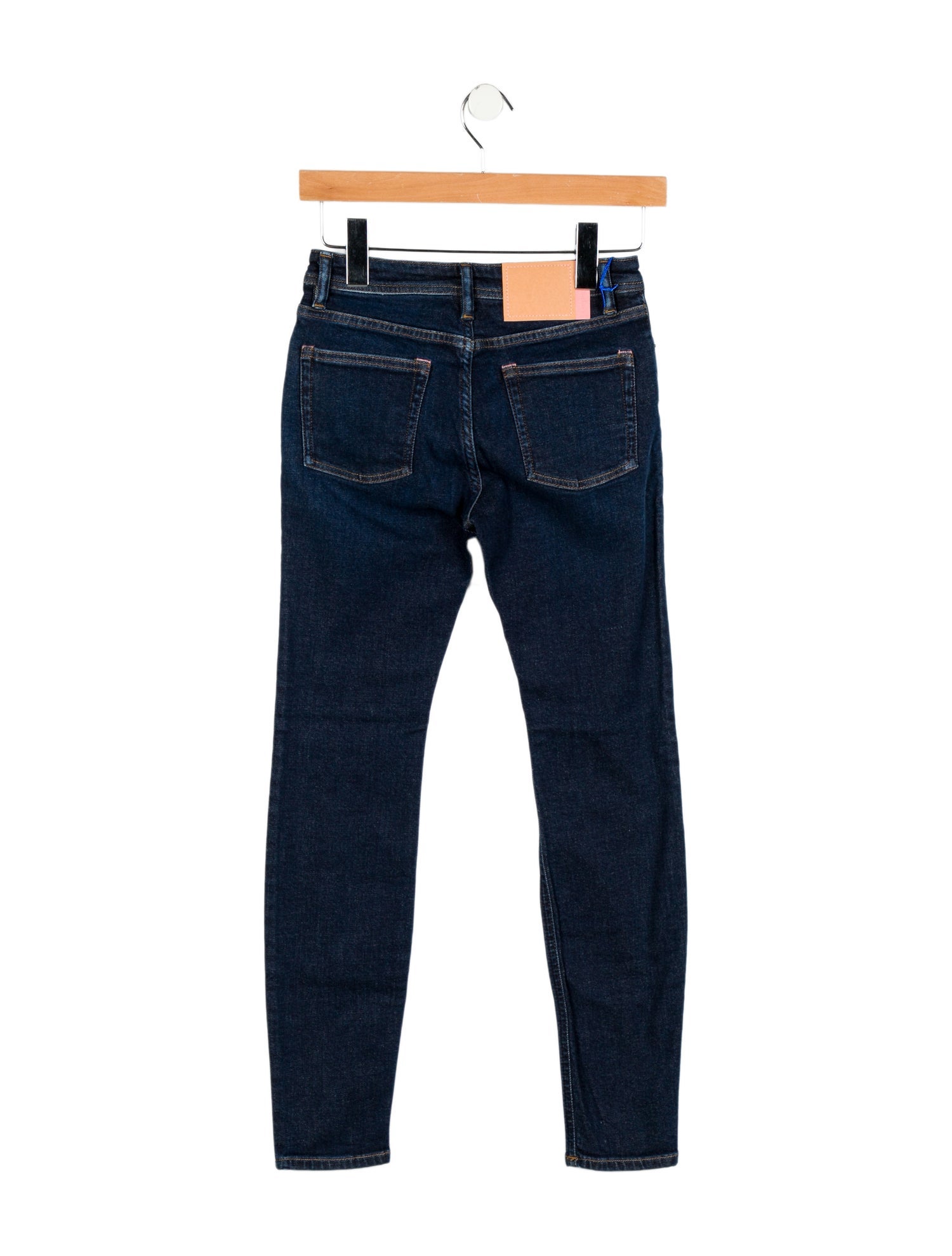 Acne Studios Blå Konst Mid-Rise Skinny Leg Jeans