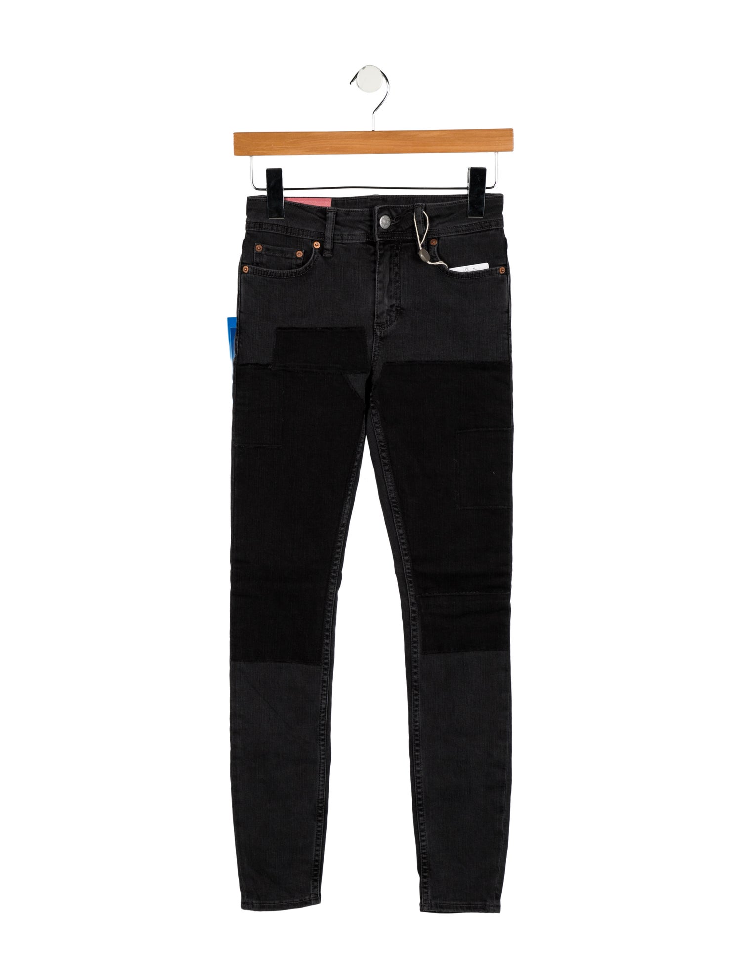 Acne Studios Blå Konst Mid-Rise Skinny Leg Jeans w/ Tags