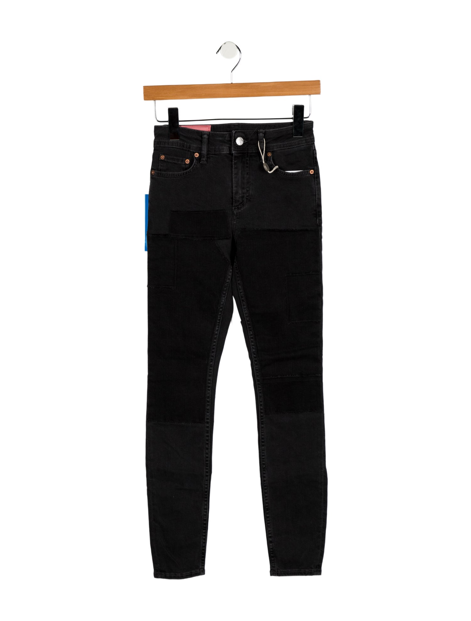 Acne Studios Blå Konst Mid-Rise Skinny Leg Jeans w/ Tags