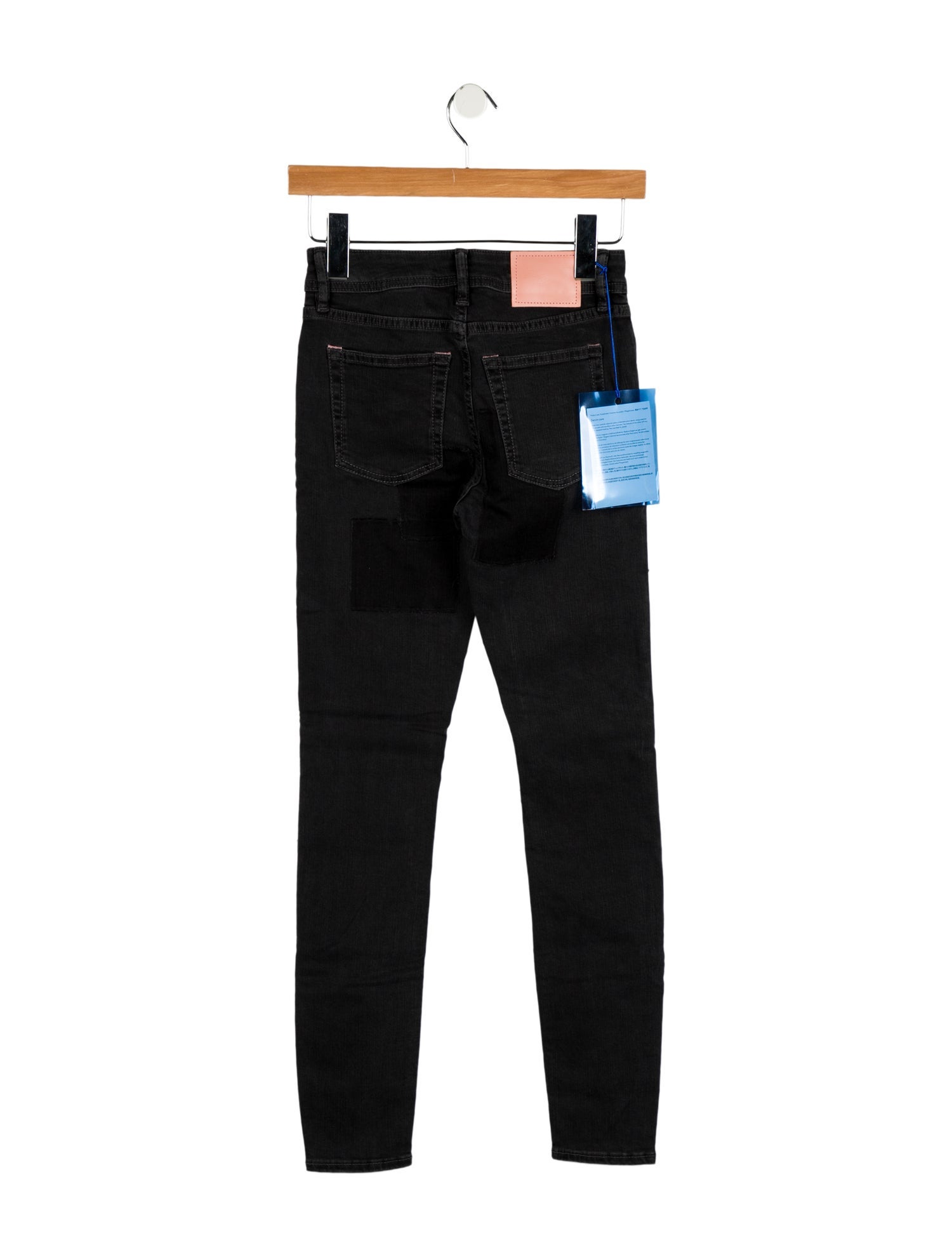Acne Studios Blå Konst Mid-Rise Skinny Leg Jeans w/ Tags