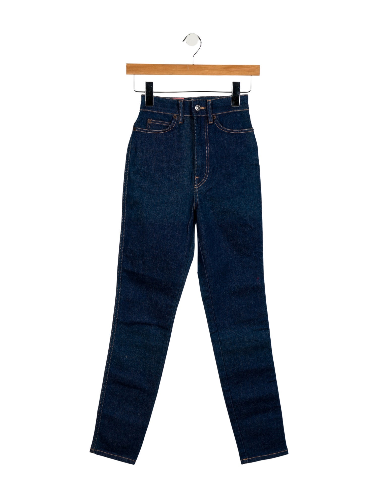 Acne Studios Blå Konst High-Rise Skinny Leg Jeans w/ Tags