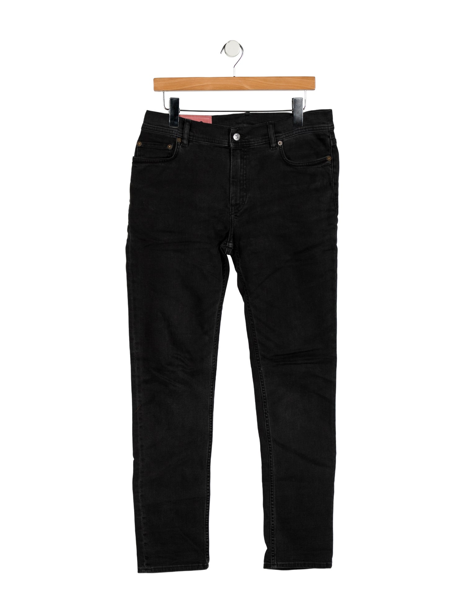 Acne Studios Blå Konst Mid-Rise Straight Leg Jeans