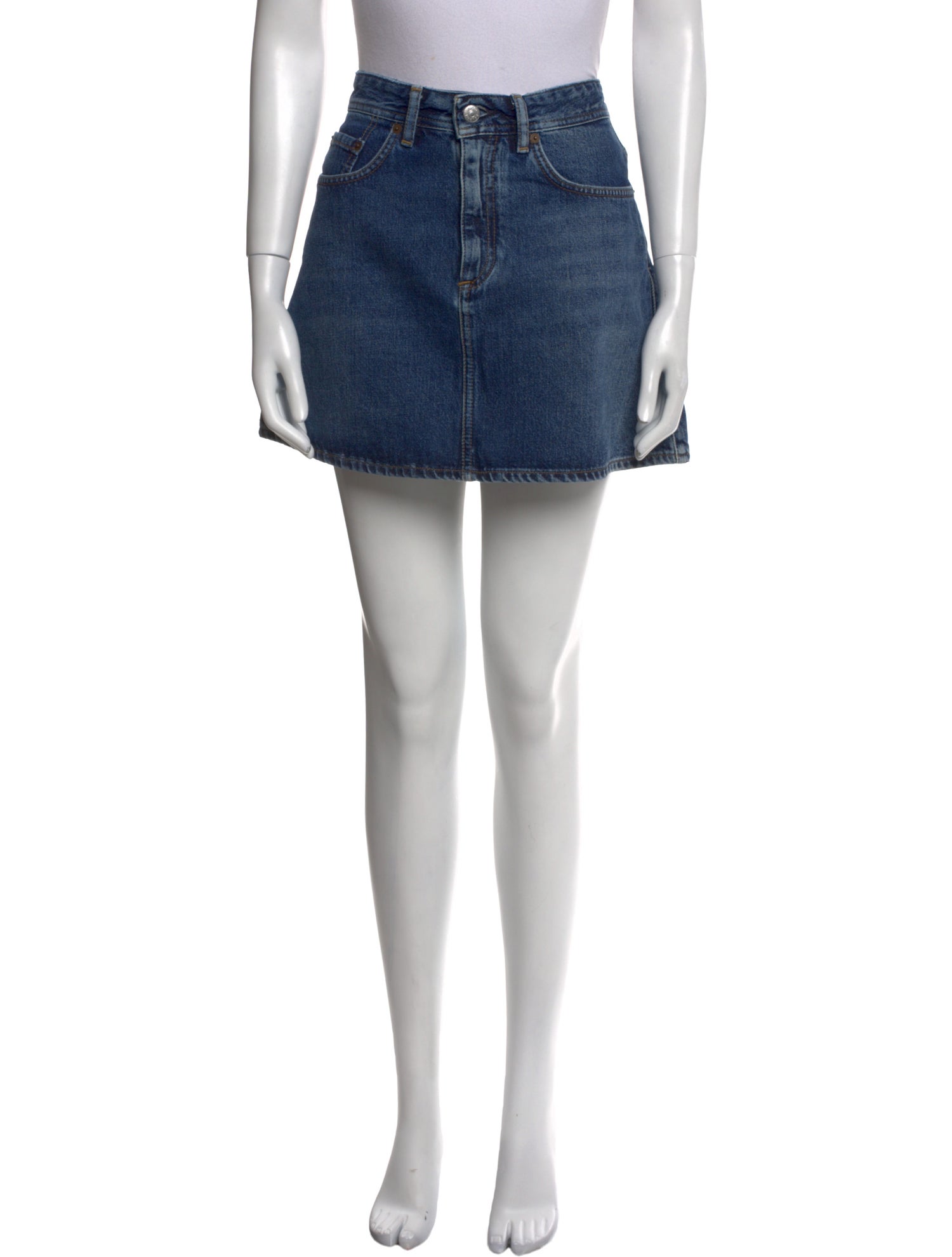 Acne Studios Blå Konst Mini Skirt