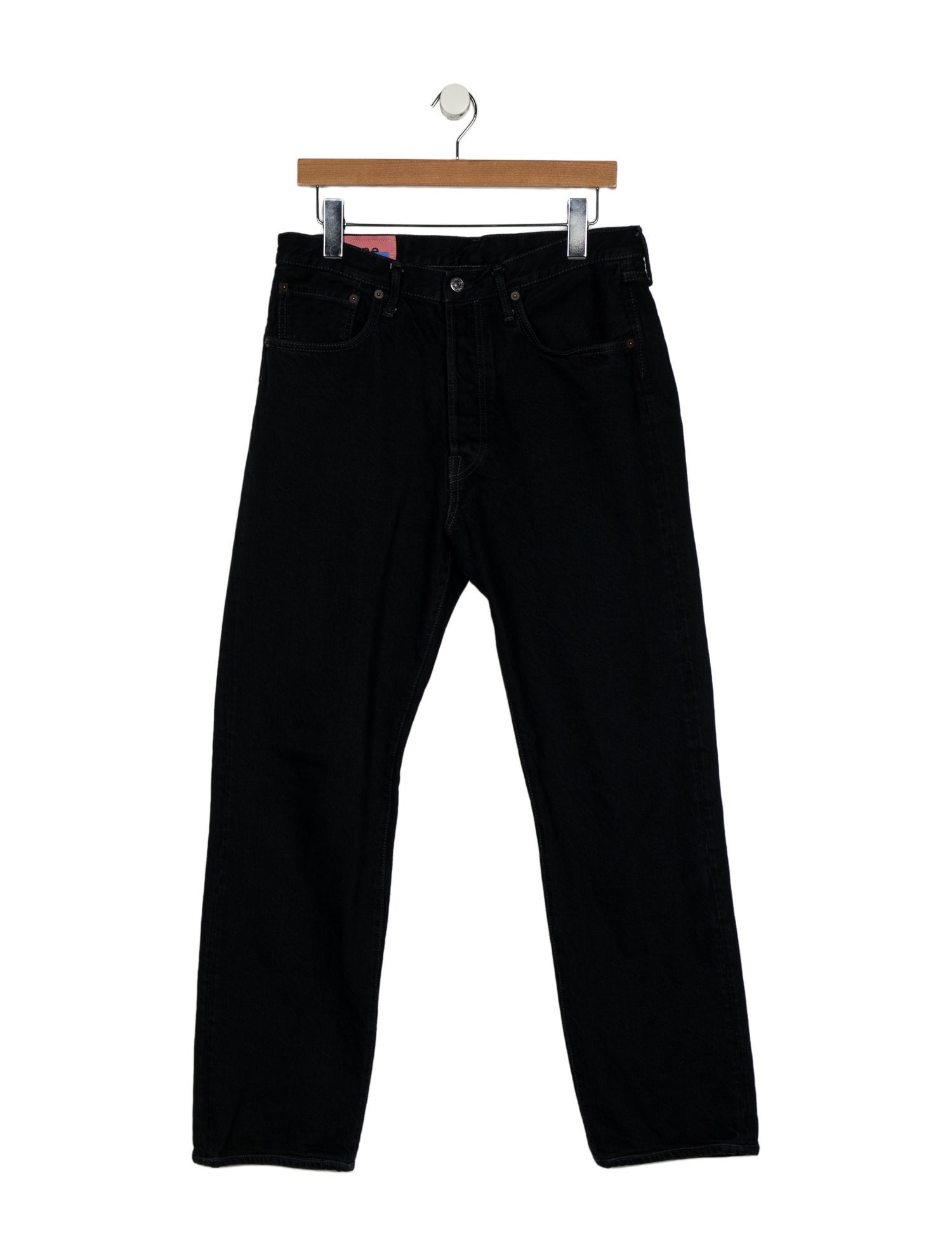Acne Studios Blå Konst High-Rise Straight Leg Jeans