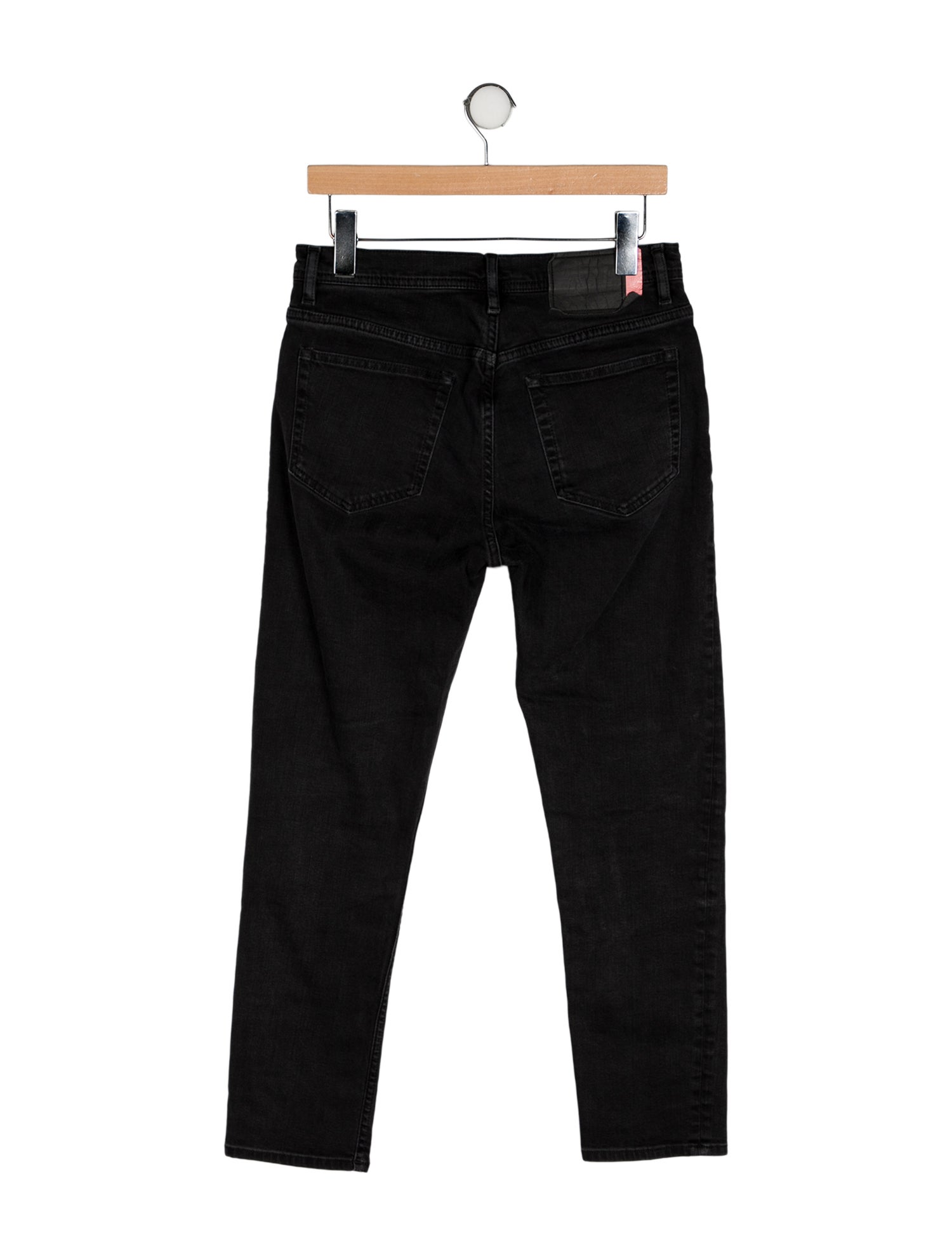 Acne Studios Blå Konst Mid-Rise Straight Leg Jeans