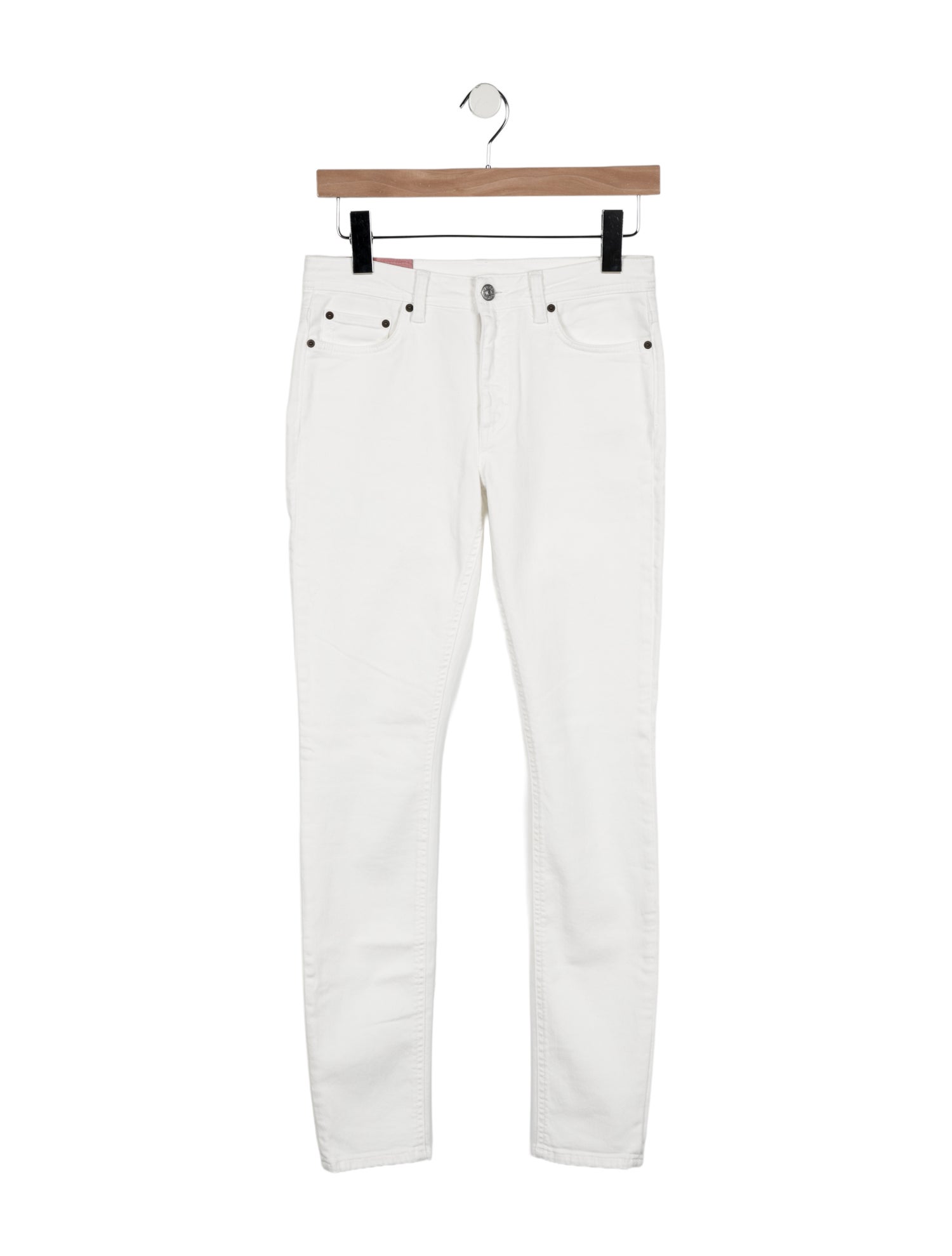 Acne Studios Blå Konst Mid-Rise Skinny Leg Jeans w/ Tags