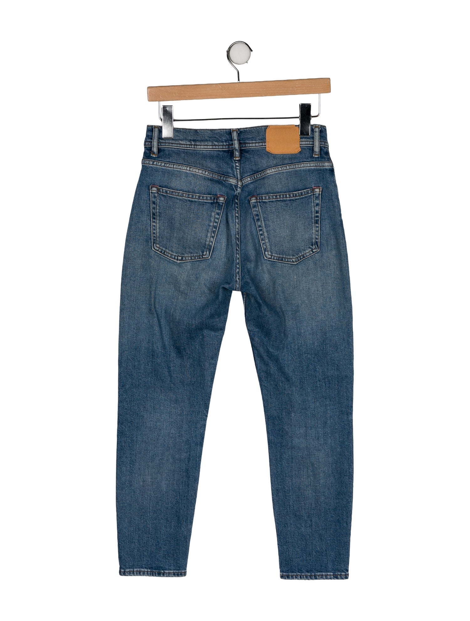 Acne Studios Blå Konst Mid-Rise Skinny Leg Jeans