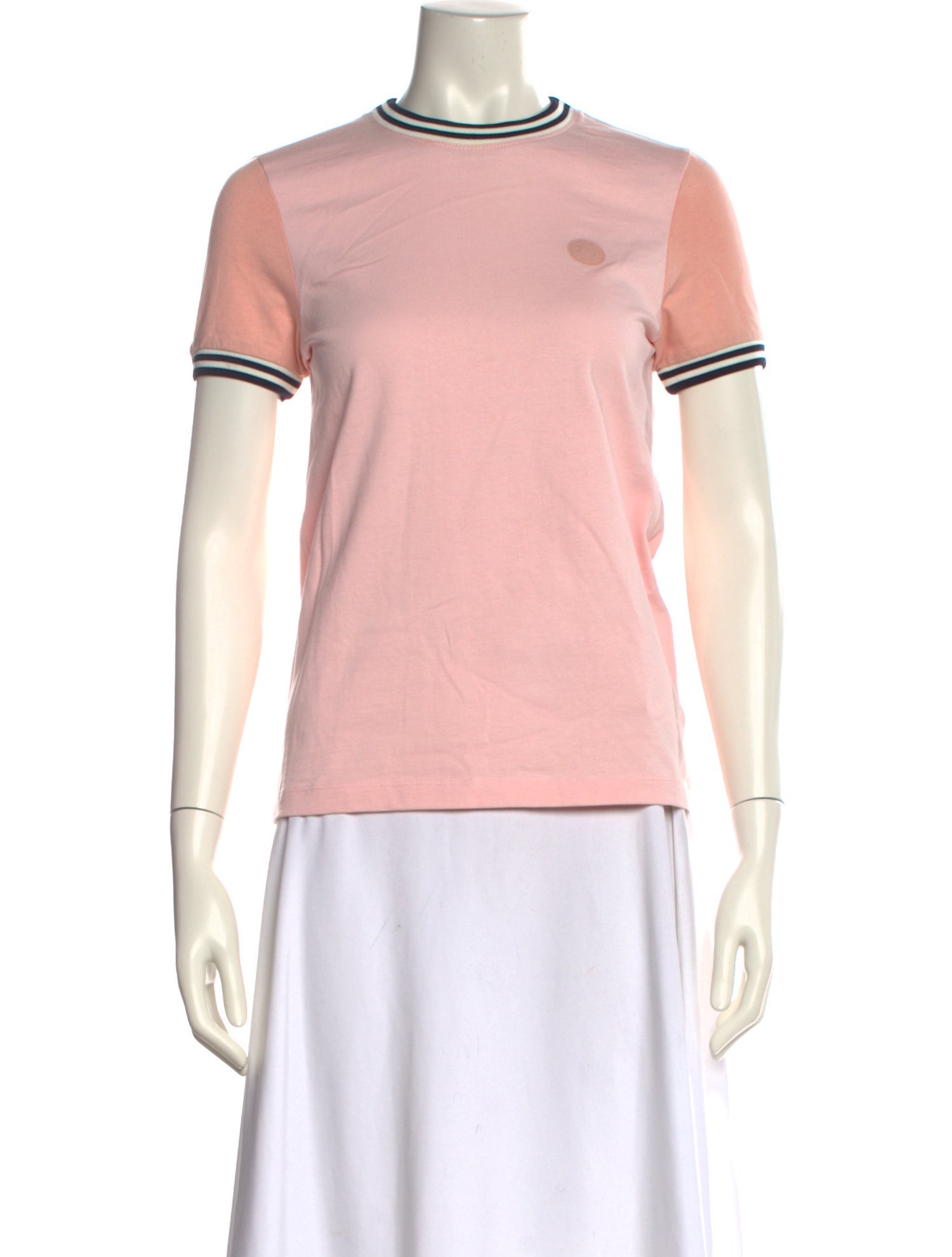 Acne Studios Blå Konst Mock Neck Short Sleeve T-Shirt