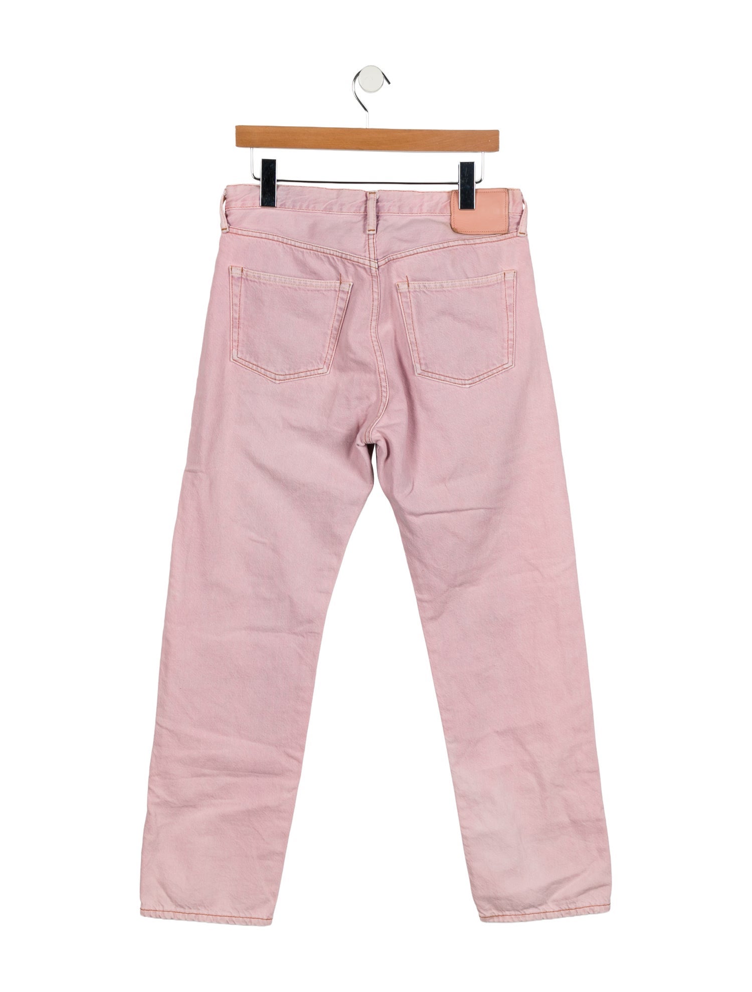 Acne Studios Blå Konst Mid-Rise Straight Leg Jeans