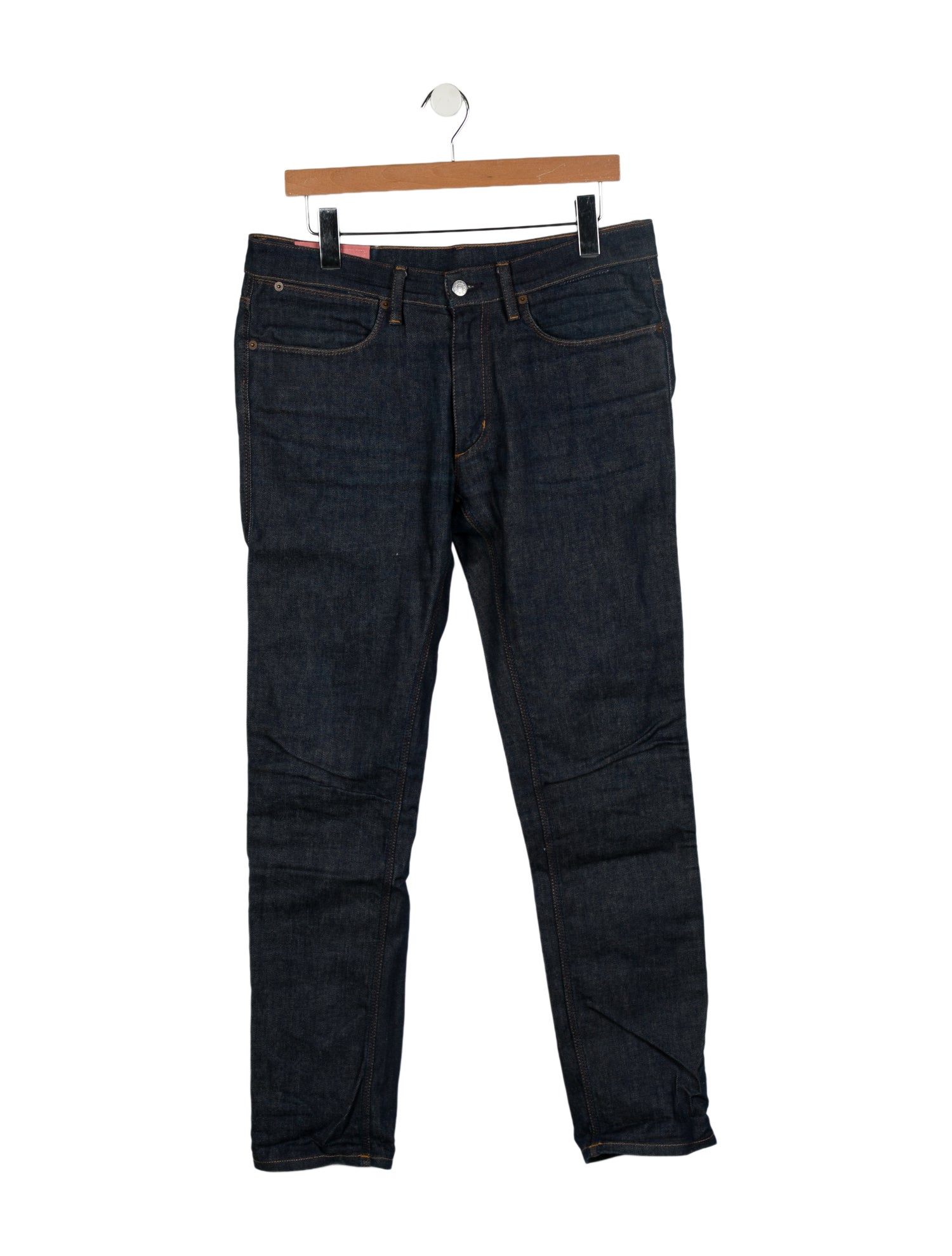Acne Studios Blå Konst Mid-Rise Straight Leg Jeans