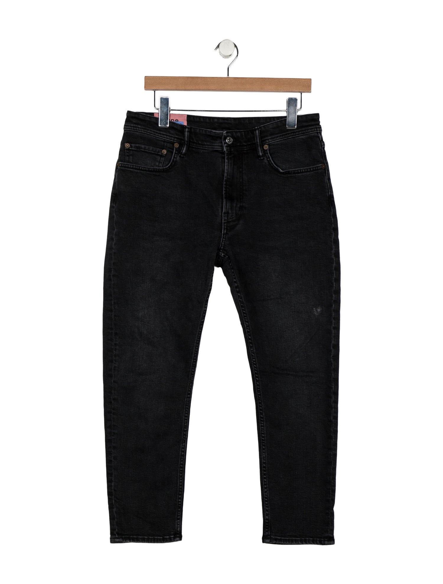 Acne Studios Blå Konst Mid-Rise Straight Leg Jeans