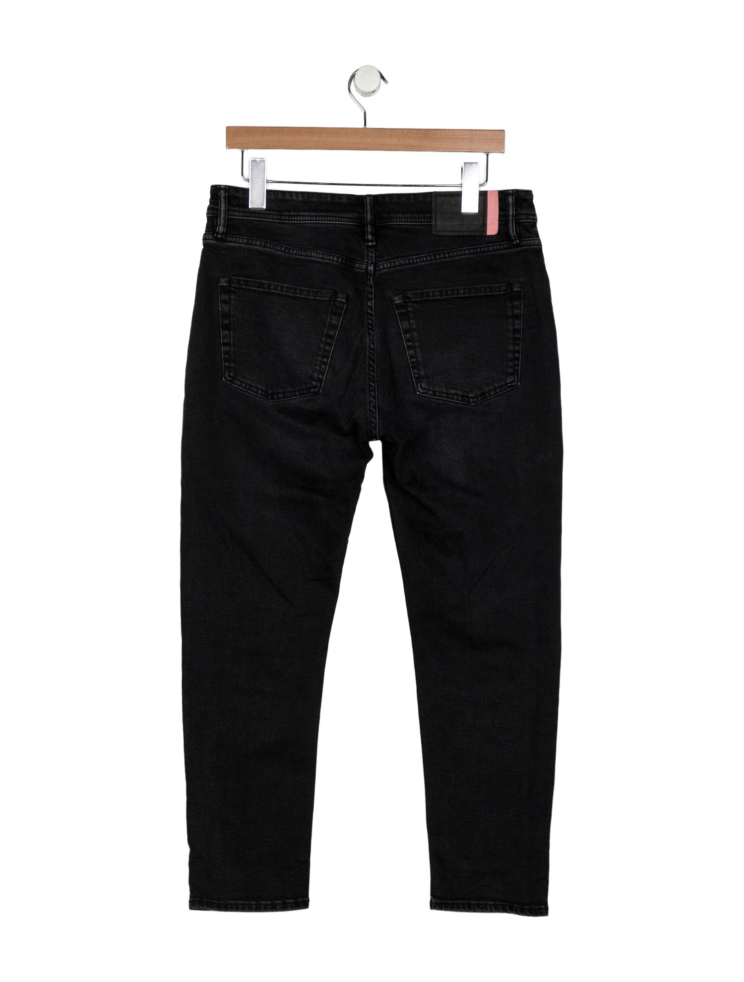 Acne Studios Blå Konst Mid-Rise Straight Leg Jeans