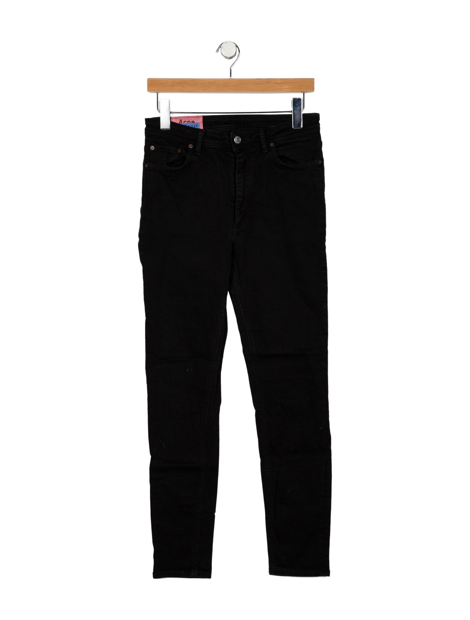 Acne Studios Blå Konst Mid-Rise Skinny Leg Jeans