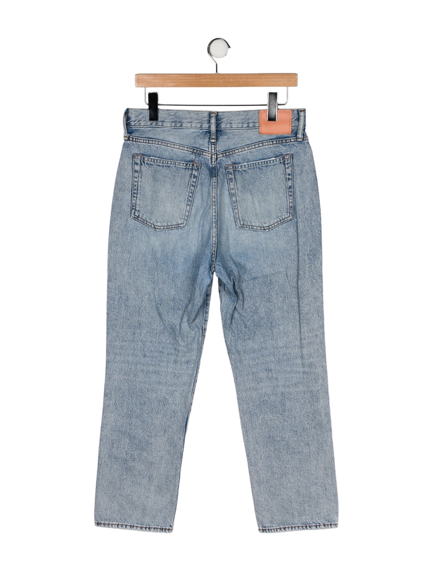 Acne Studios Blå Konst High-Rise Straight Leg Jeans