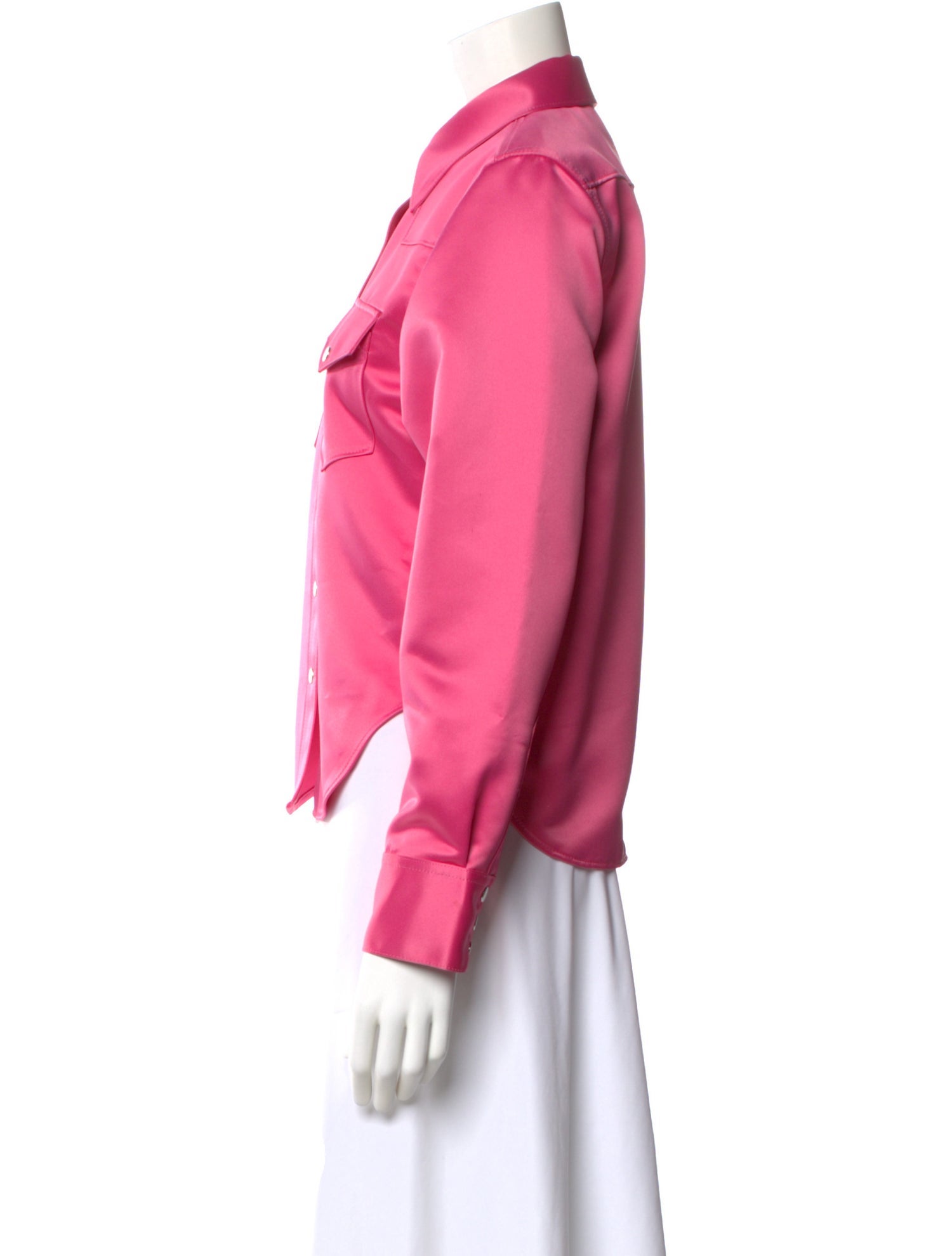 Acne Studios Blå Konst Long Sleeve Button-Up Top