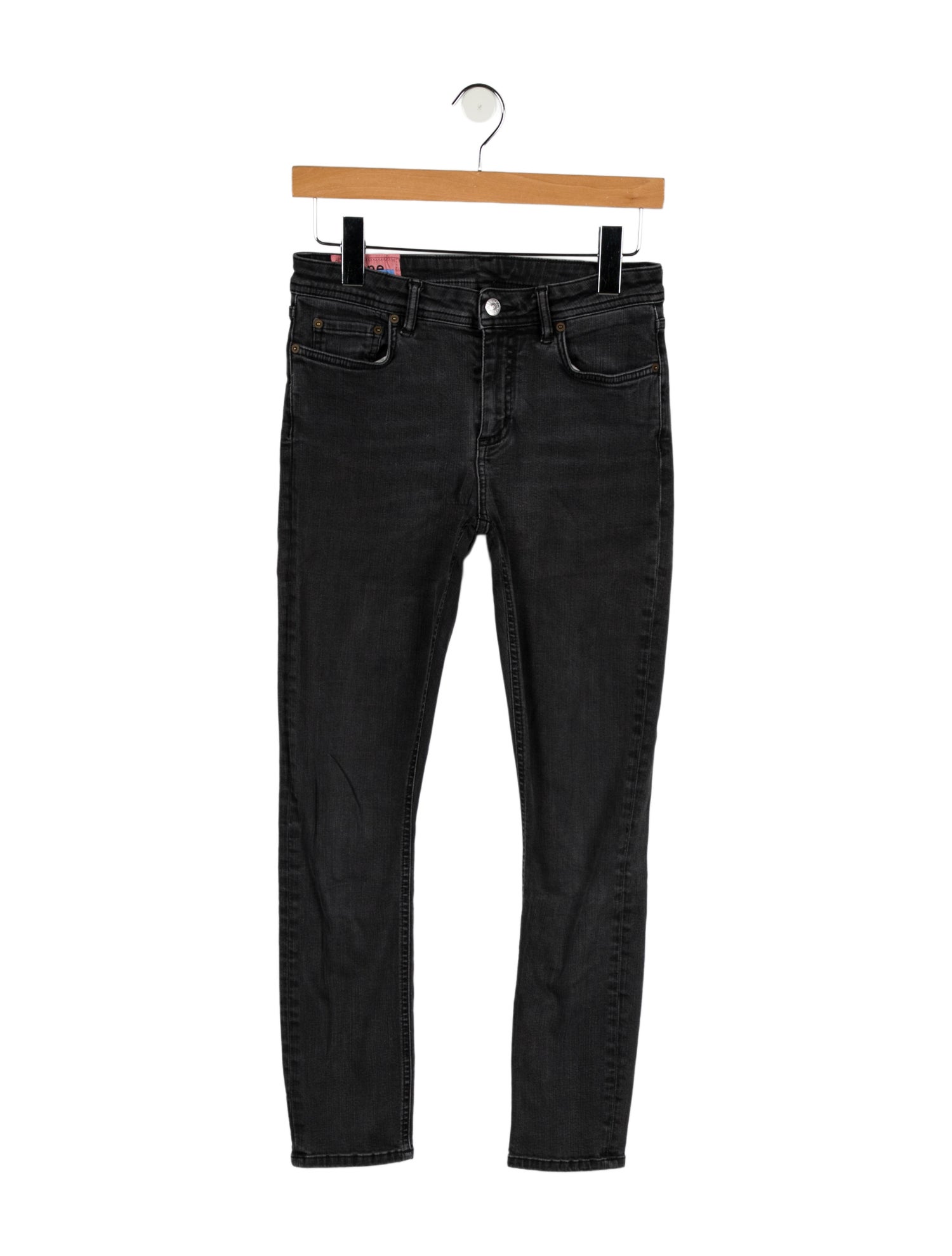 Acne Studios Blå Konst Mid-Rise Skinny Leg Jeans