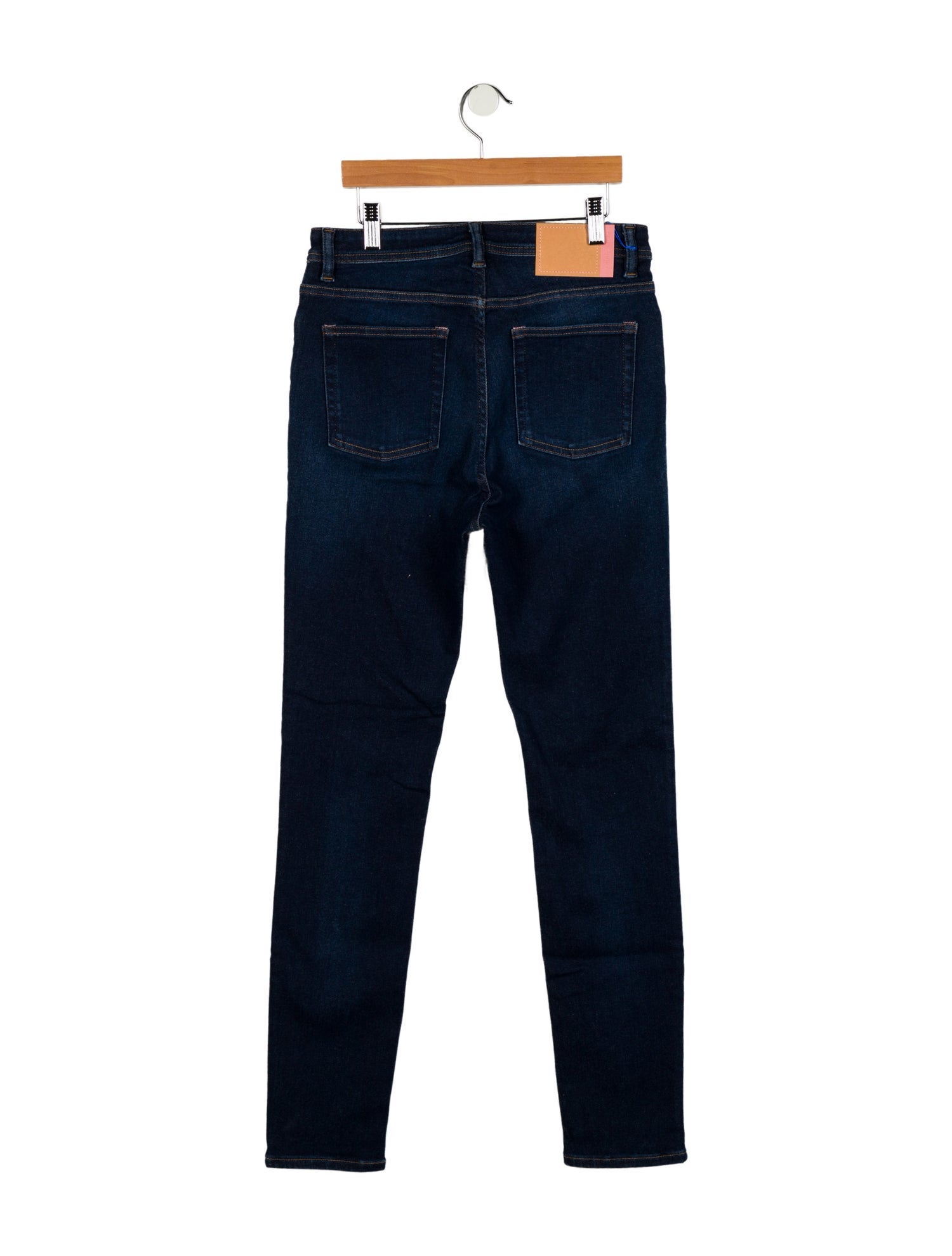 Acne Studios Blå Konst Mid-Rise Skinny Leg Jeans w/ Tags