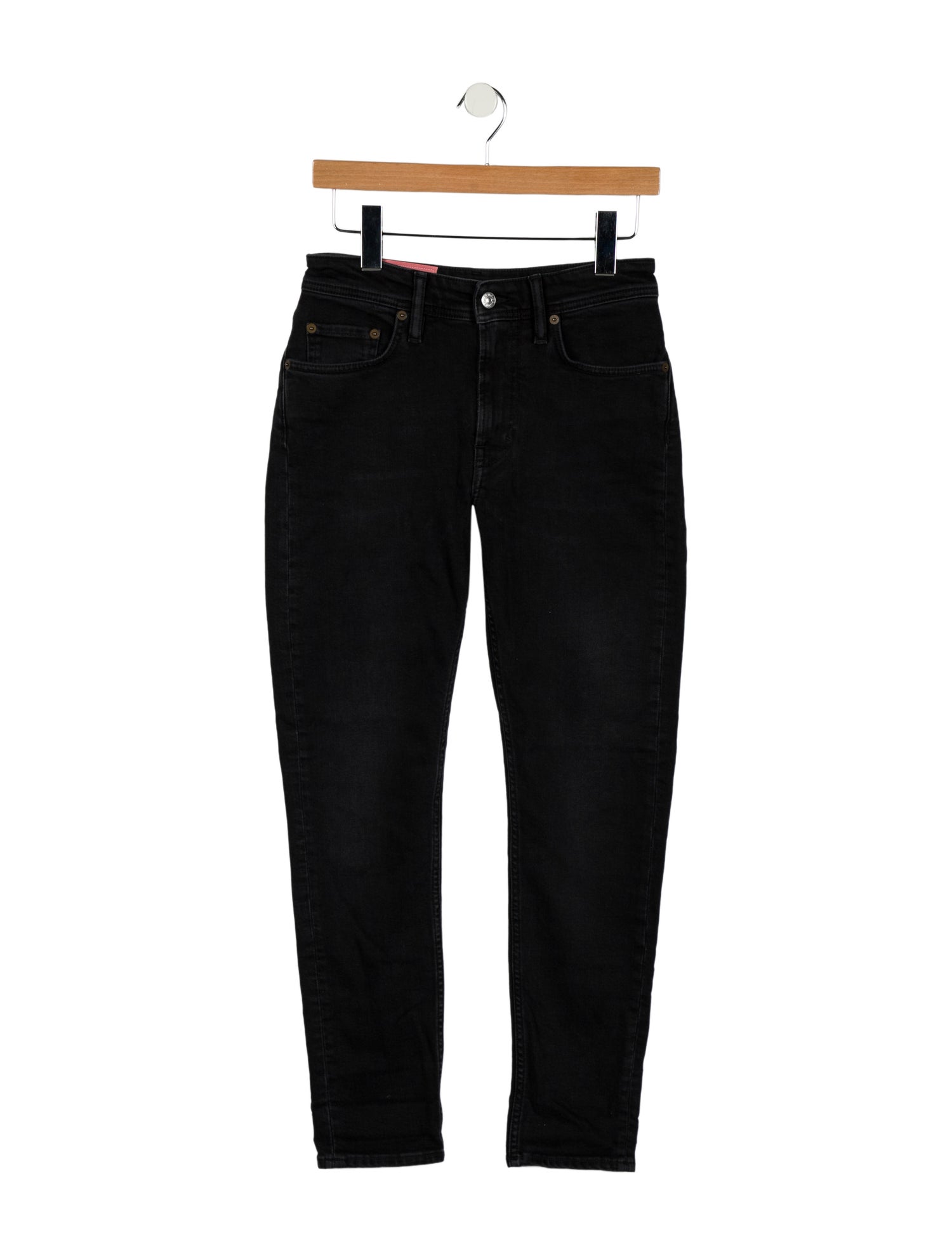 Acne Studios Blå Konst Mid-Rise Straight Leg Jeans