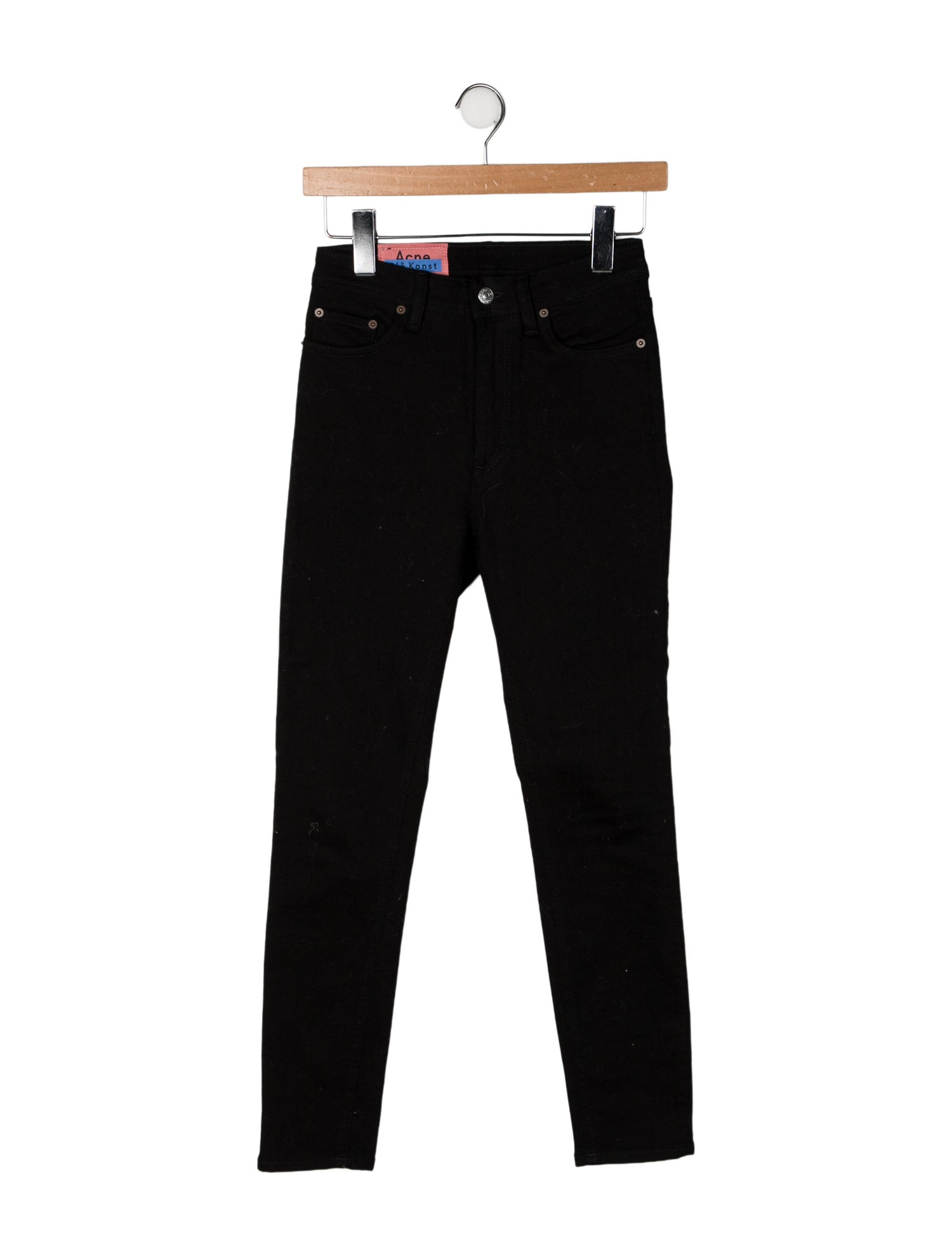 Acne Studios Blå Konst Mid-Rise Skinny Leg Jeans