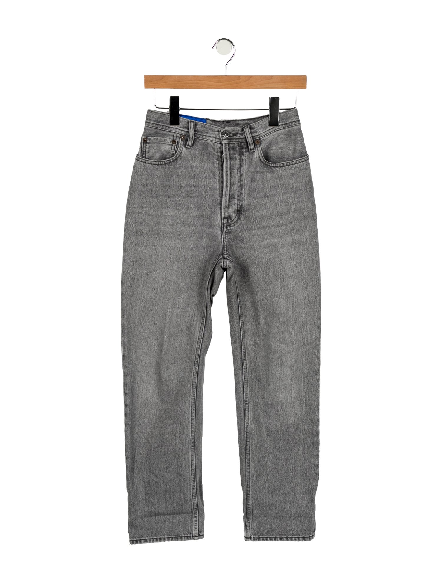 Acne Studios Blå Konst High-Rise Straight Leg Jeans