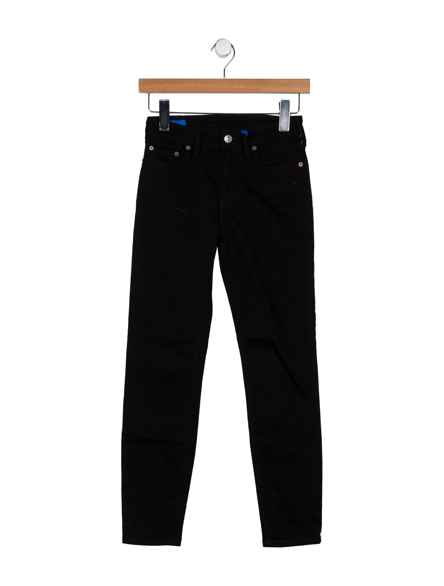 Acne Studios Blå Konst Mid-Rise Skinny Leg Jeans