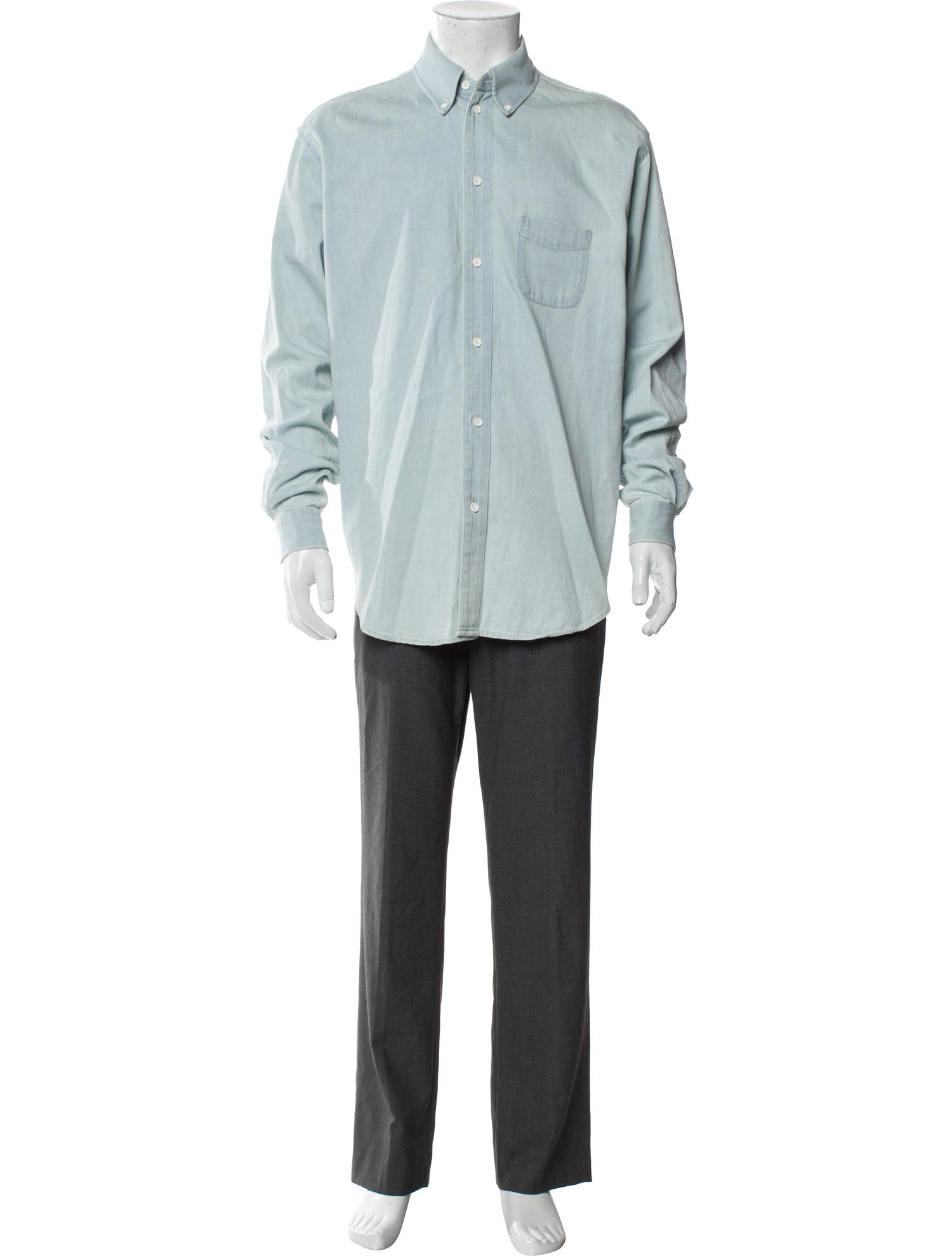 Acne Studios Blå Konst Long Sleeve Denim Shirt