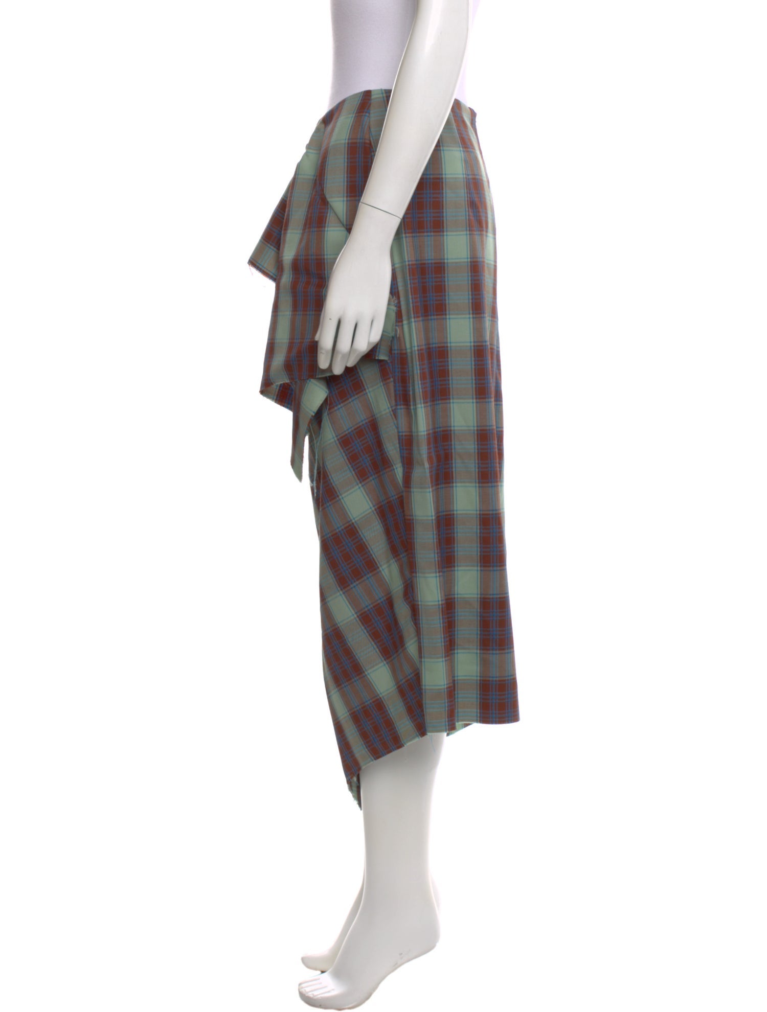 Act N°1 Virgin Wool Midi Length Skirt