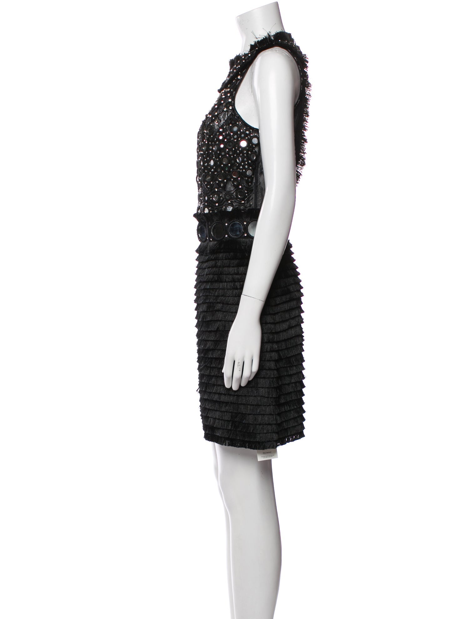 Amen Couture Mock Neck Mini Dress