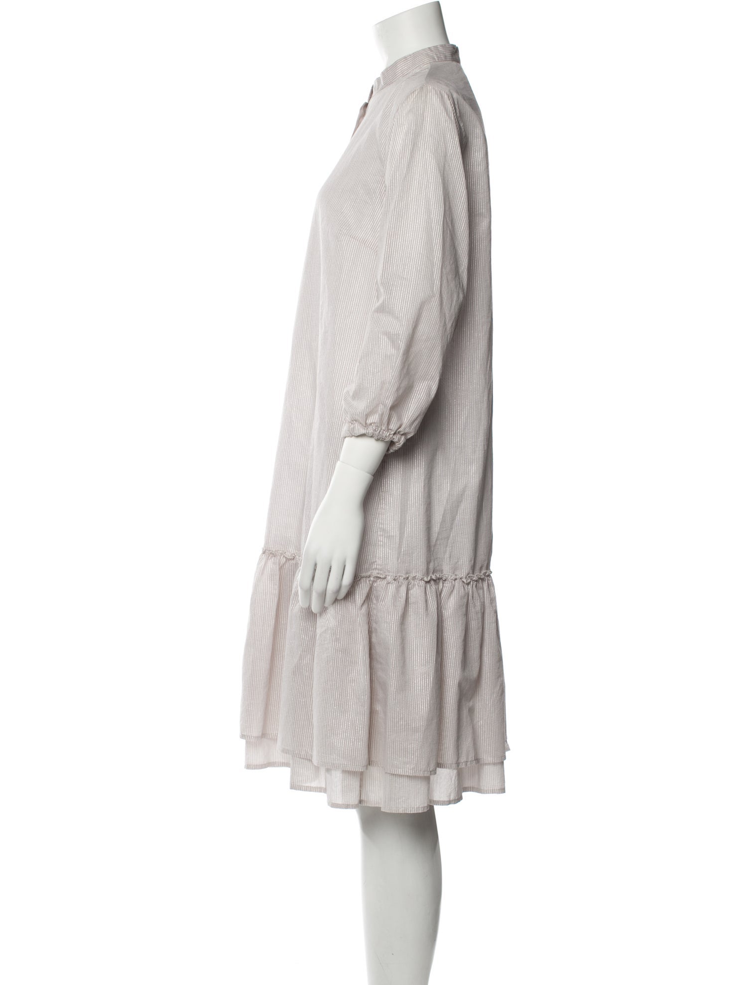 Accuà By Psr Striped Knee-Length Dress