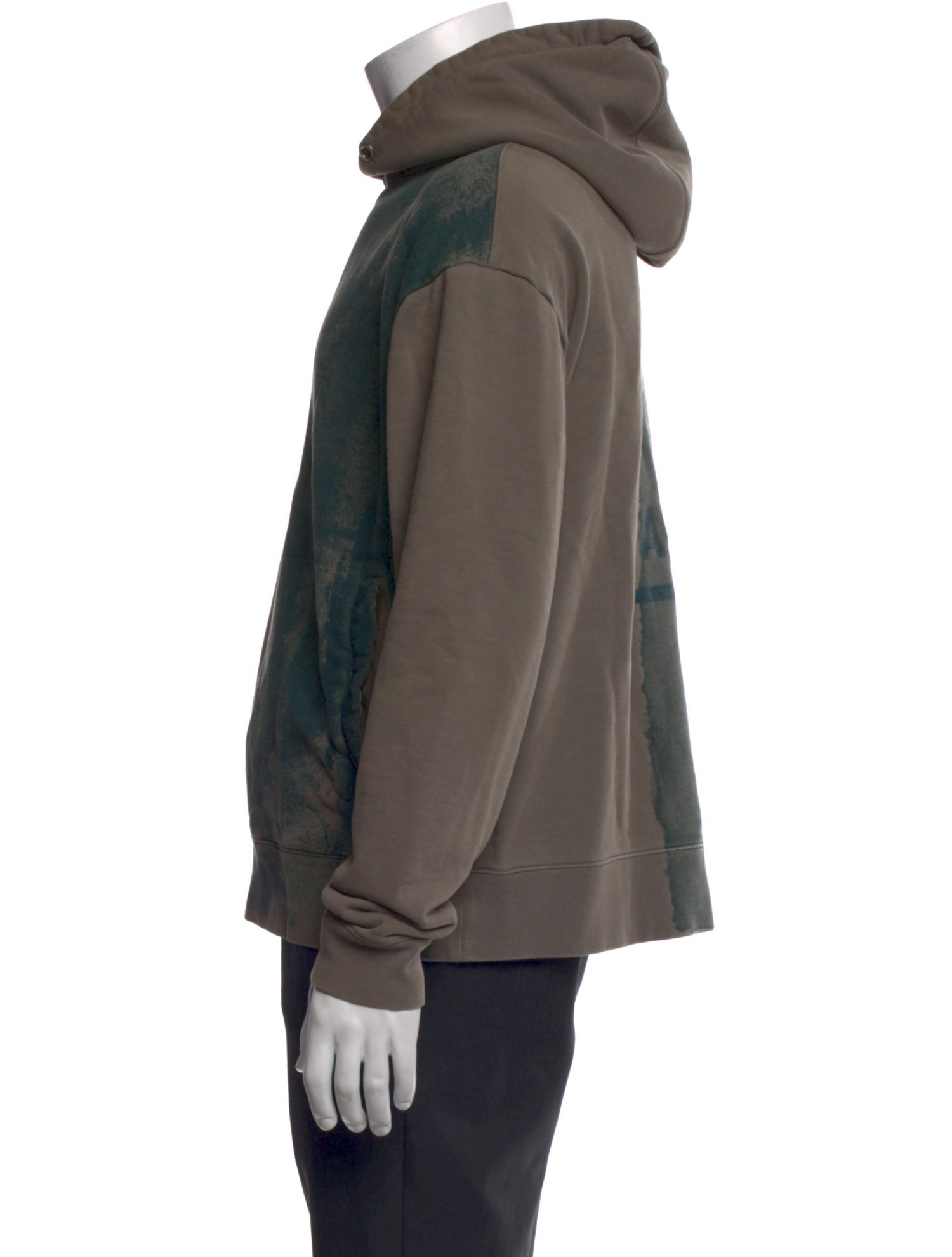 A-Cold-Wall Colorblock Pattern Crew Neck Hoodie