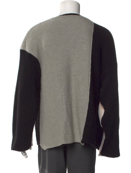 A-Cold-Wall Colorblock Pattern Crew Neck Pullover