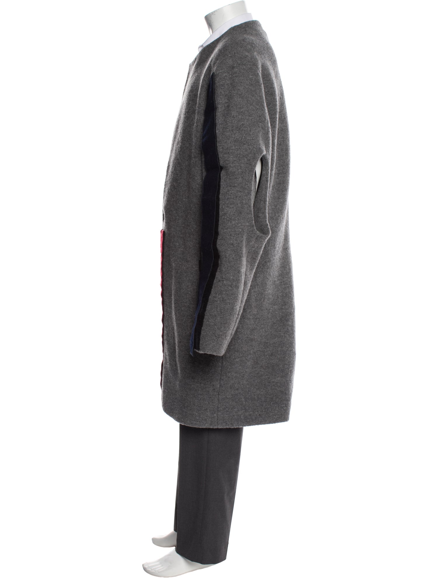 A-Cold-Wall Wool Colorblock Pattern Overcoat