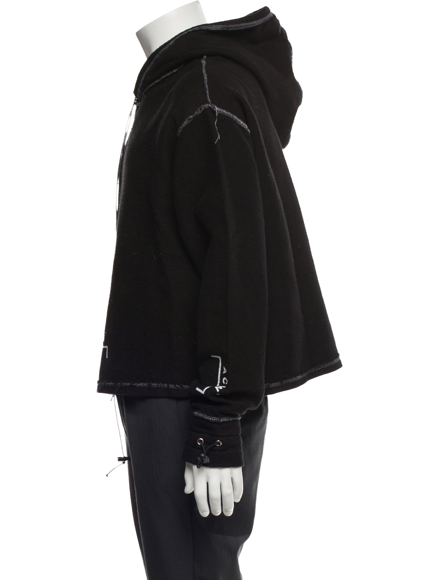 A-Cold-Wall Printed V-Neck Hoodie