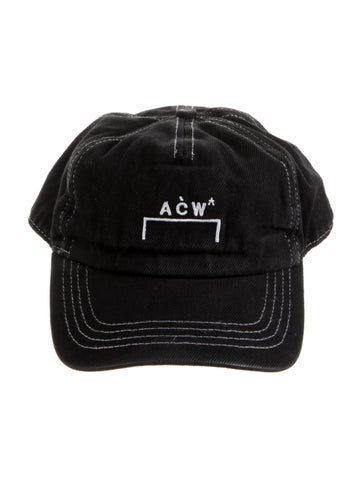Pre-owned A-cold-wall* Embroidered Logo Baseball Cap In Black